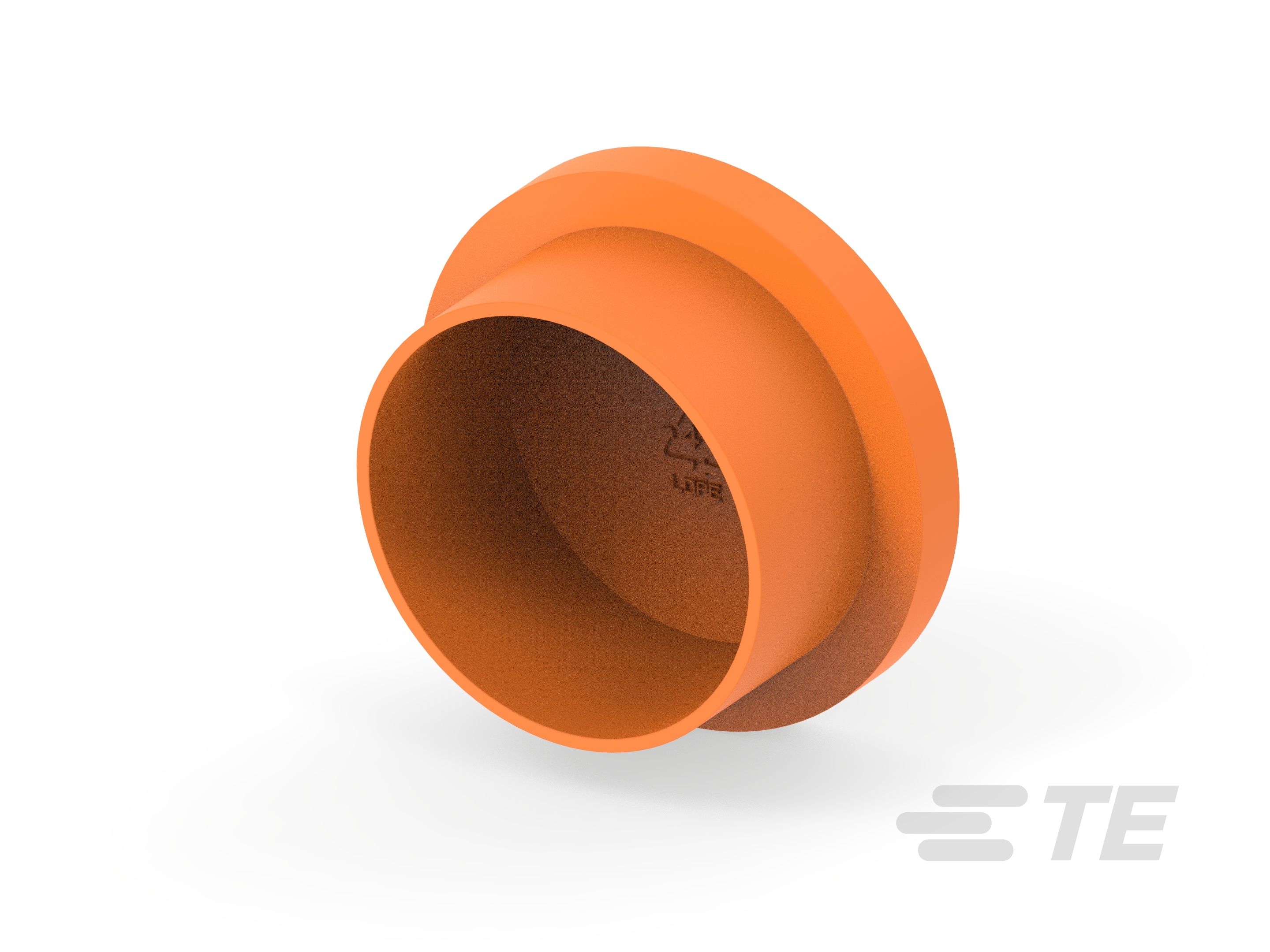 CAP, CPC, SIZE 17 PLUG, ORANGE-3-2407269-1