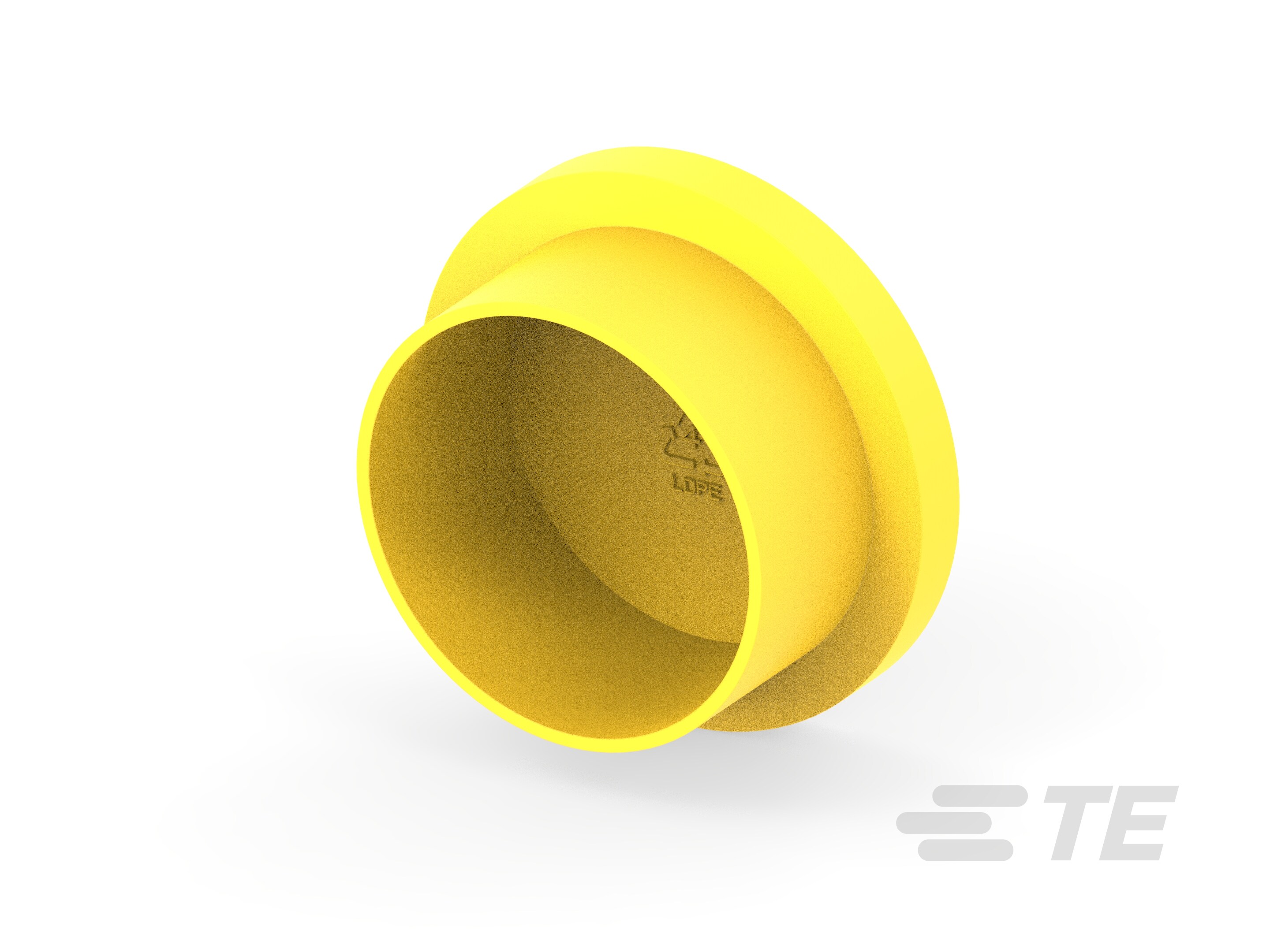 CAP, CPC, SIZE 17 PLUG, YELLOW-3-2407269-4