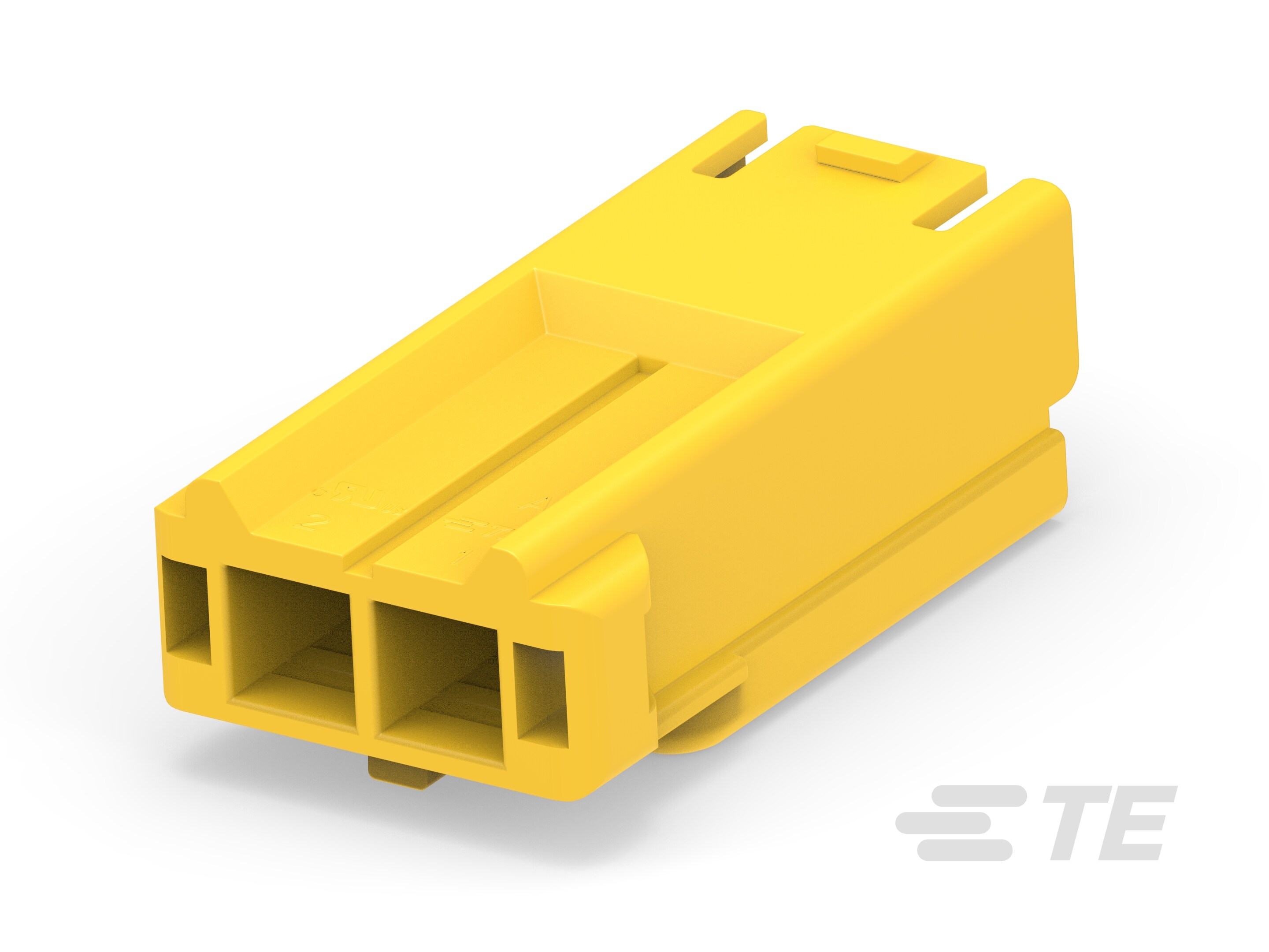 5.0 Power Key WTW Cap HSG, 2P Yellow-3-2430785-4