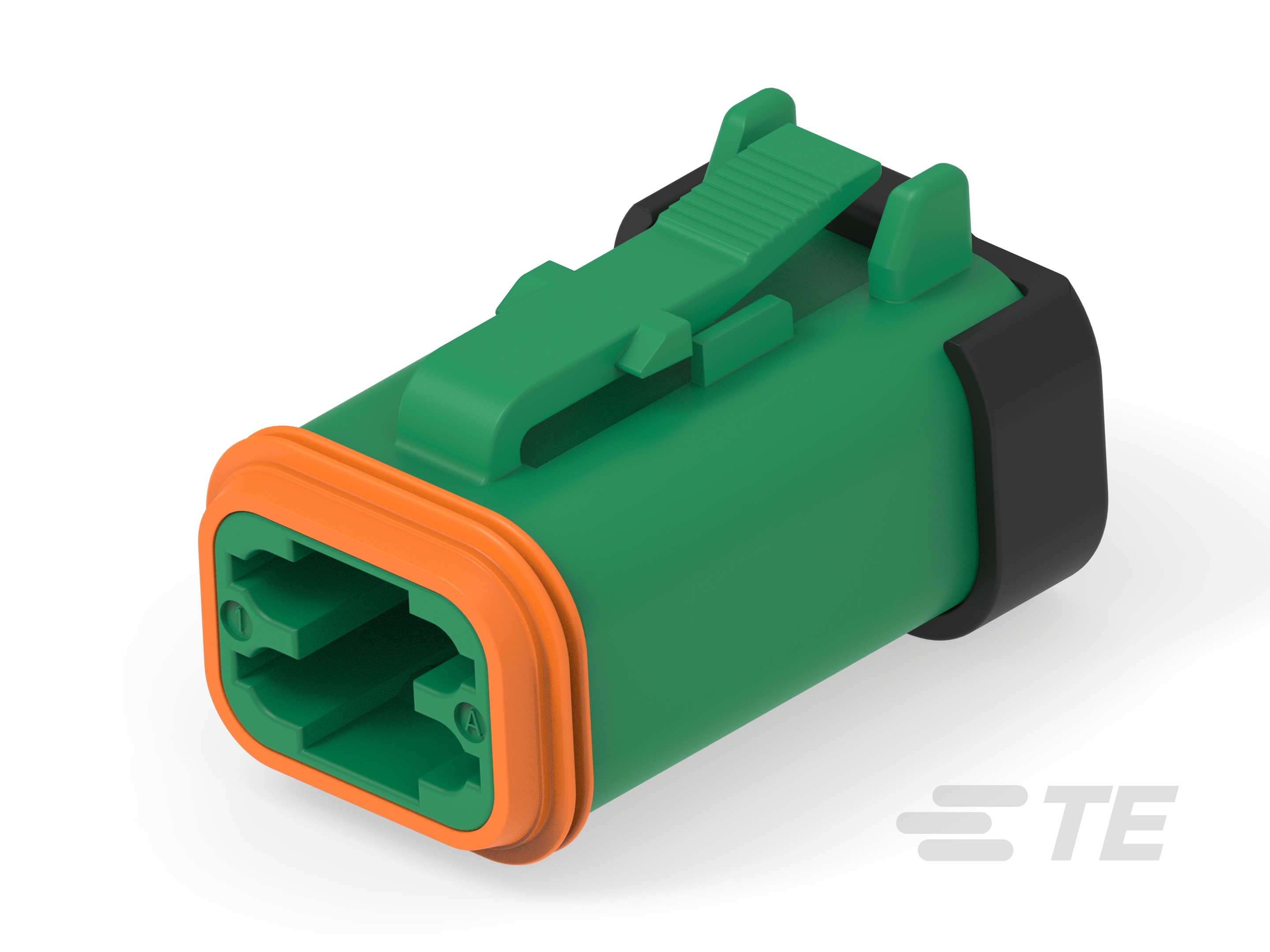 DT06-4S-EE16, PLG, 4P, GRN, E, CAP-3-2448104-2