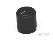 KB700B1/4=KNOB KNURL BLACK 1/4-4-1437621-2