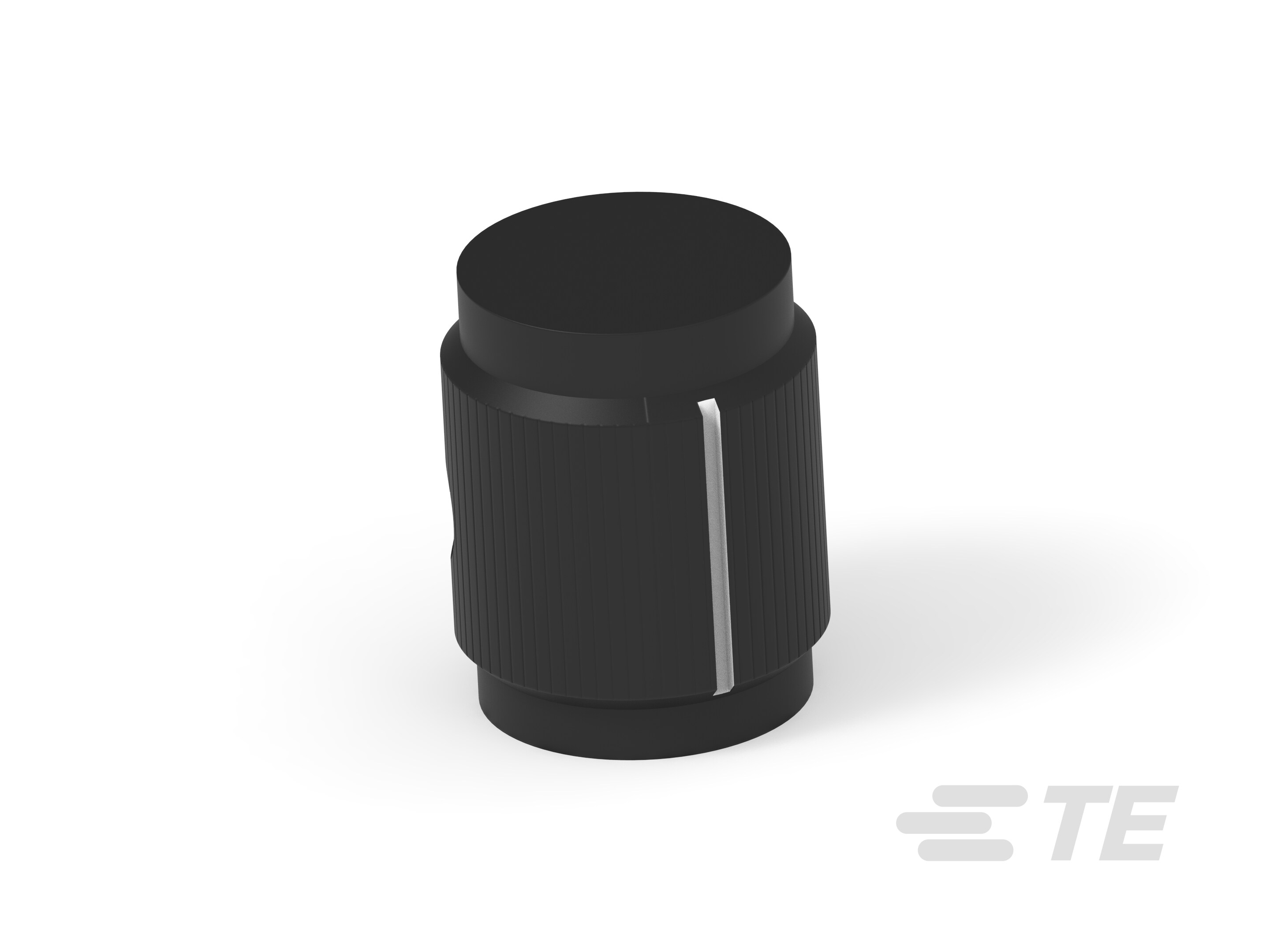 KN500B1/8=KNOB BLK KNURL 1/8 S-4-1437622-7