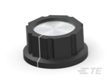 PKES120B1/4=KNOB PLSTC FLUTED-4-1437624-6