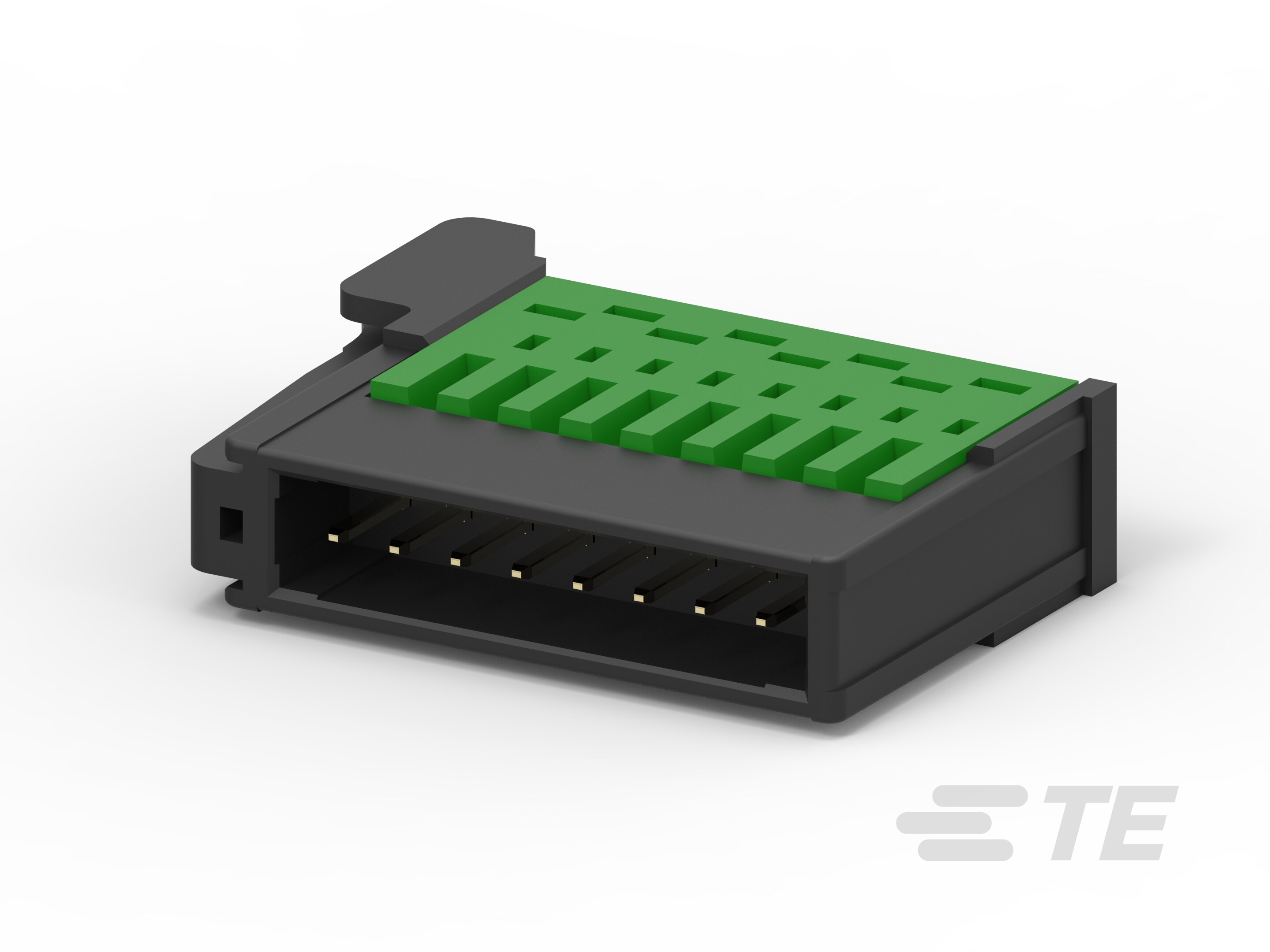 RITS CONN. PLUG ASSY 8P GREEN COVER-4-1554809-8