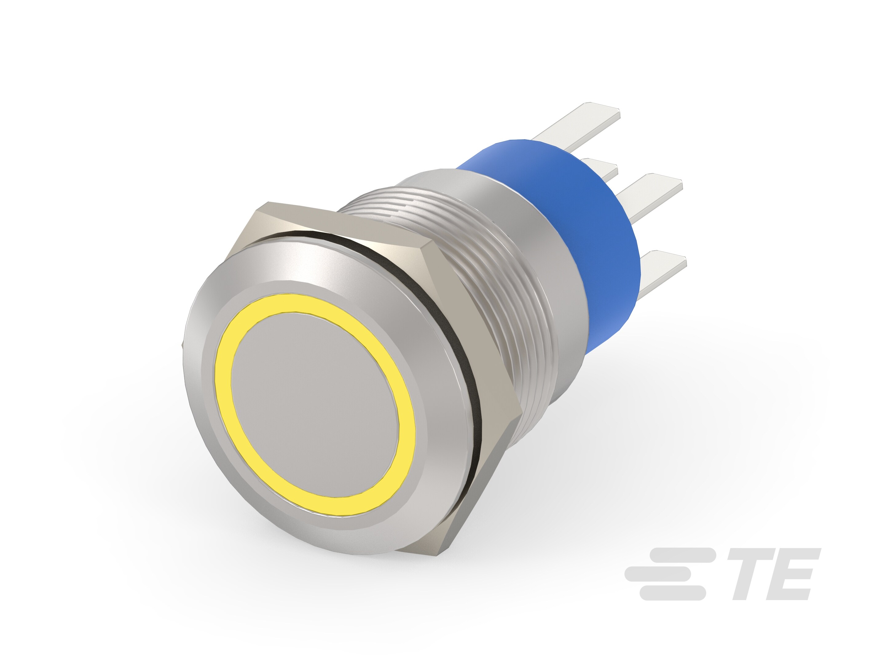 AV19 DPL 3A FIX RING LED YELLOW 24V-7-2213764-1