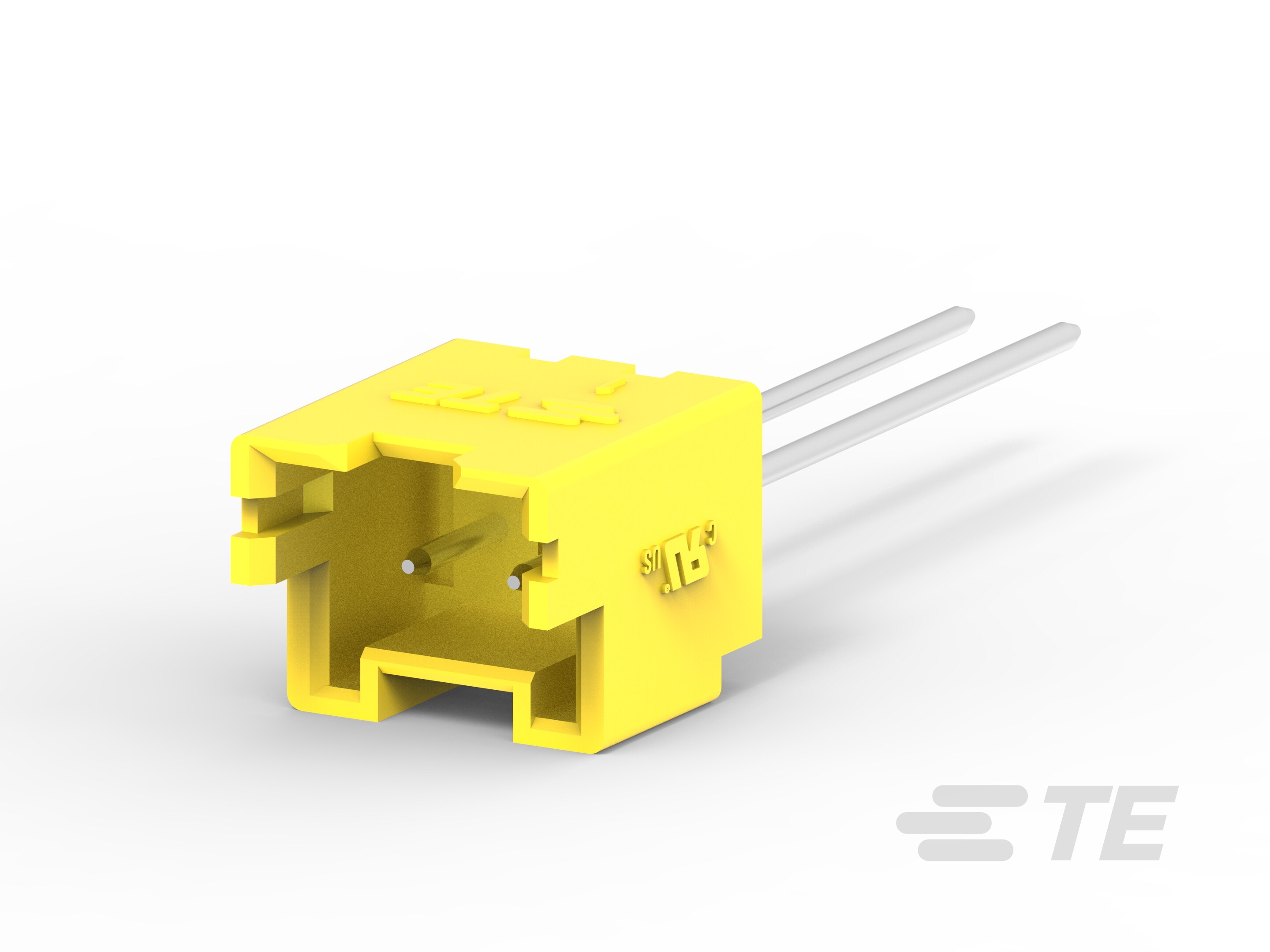 EP2.5 HDR 2P VERT W/O BOSS,TAPING,YELLOW-4-2299683-2