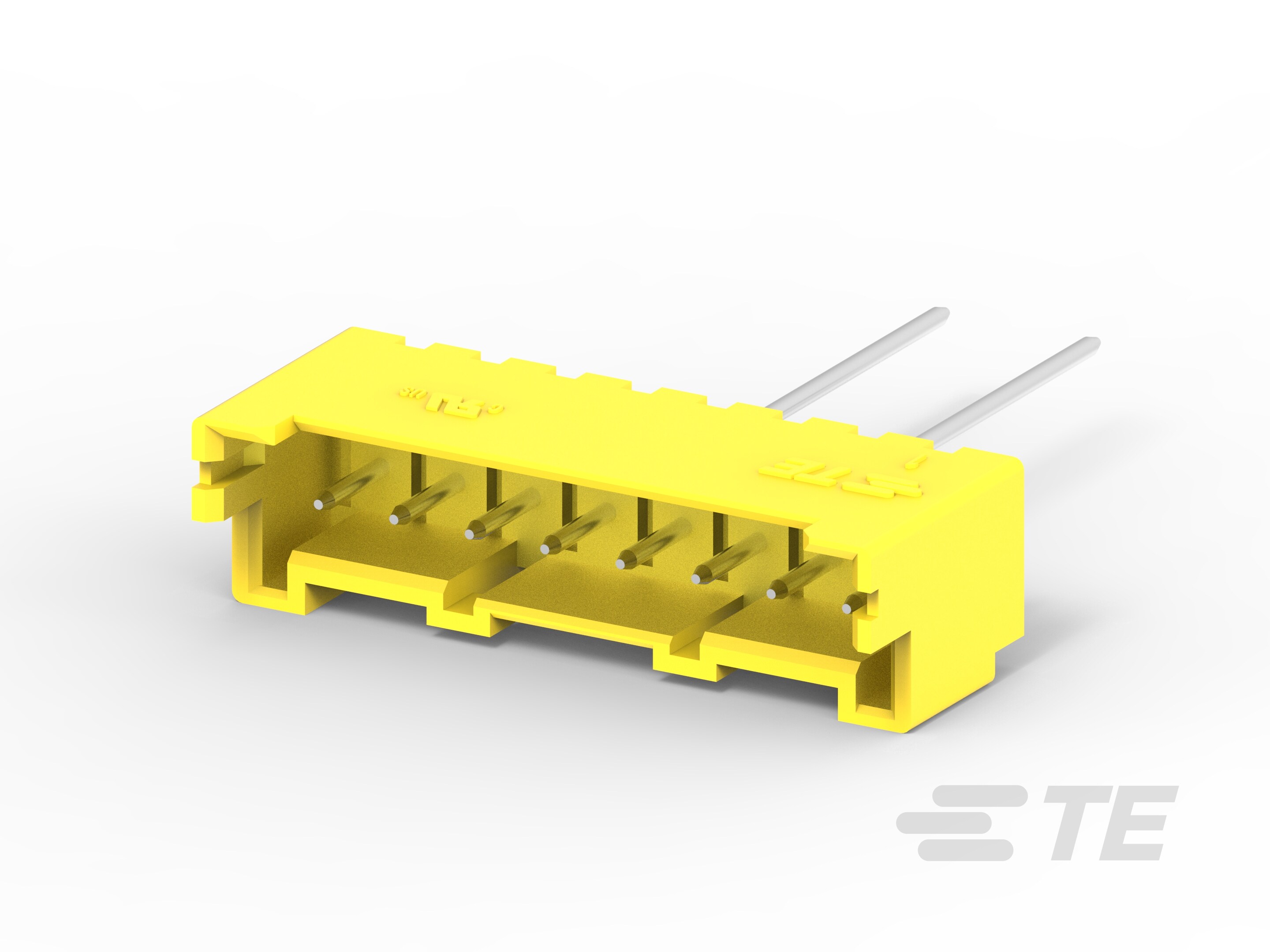 EP2.5 HDR 8P VERT W/O BOSS,TAPING,YELLOW-4-2299683-8