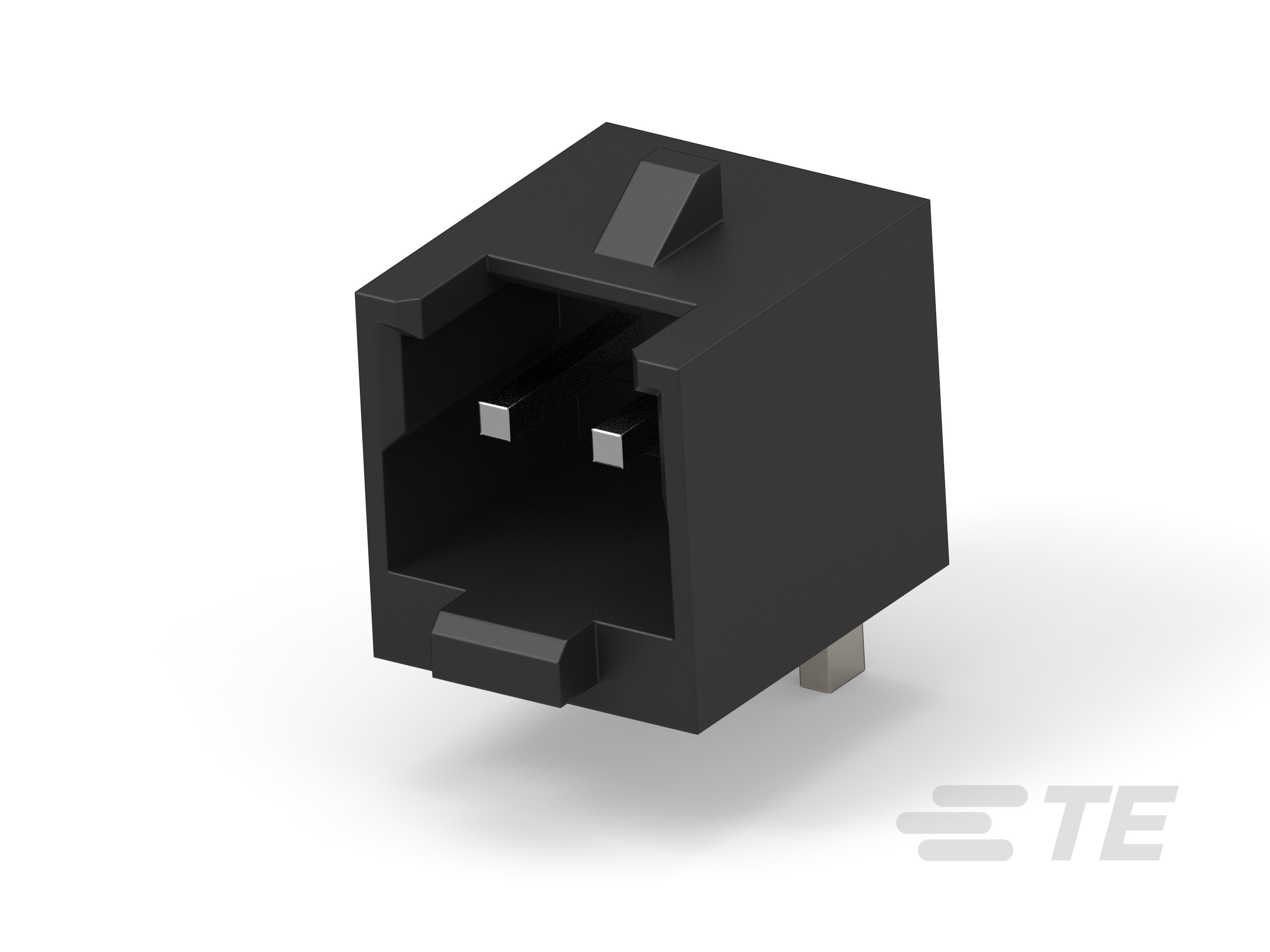 1.5P 2POS WTB VERT BRD W LATCH TIN BLACK-4-2380320-2