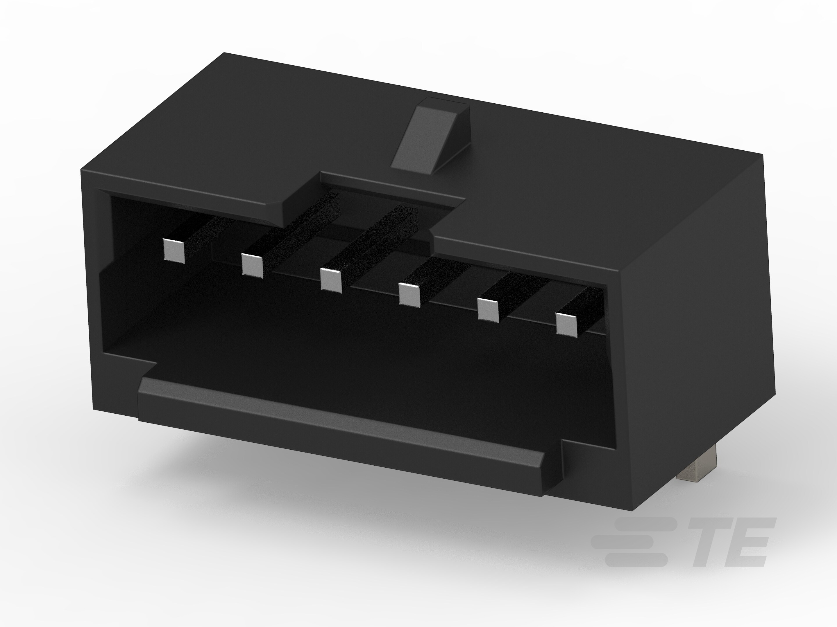 1.5P 6POS WTB VERT BRD W LATCH TIN BLACK-4-2380320-6