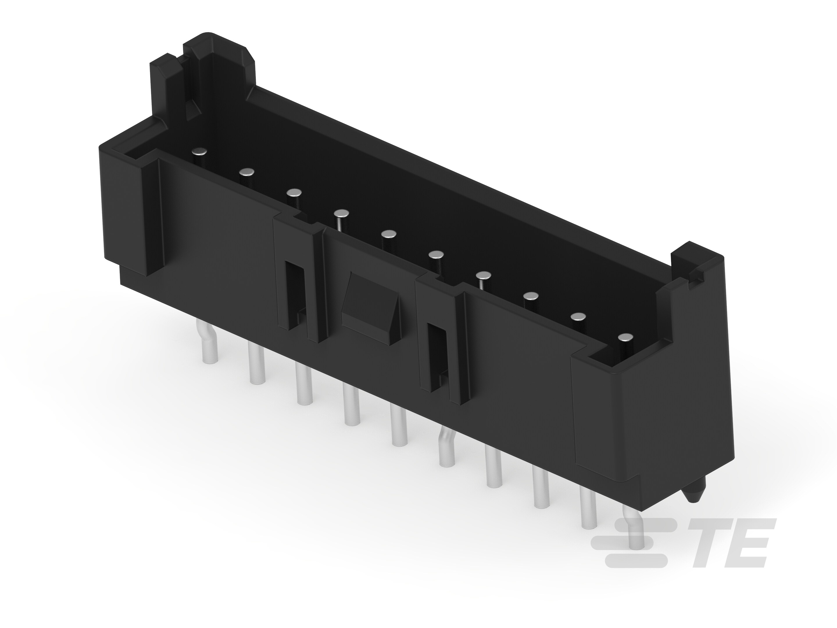 EP2.5 HDR ASSY 10P VERT W/  BOSS,BLACK-5-2300178-0