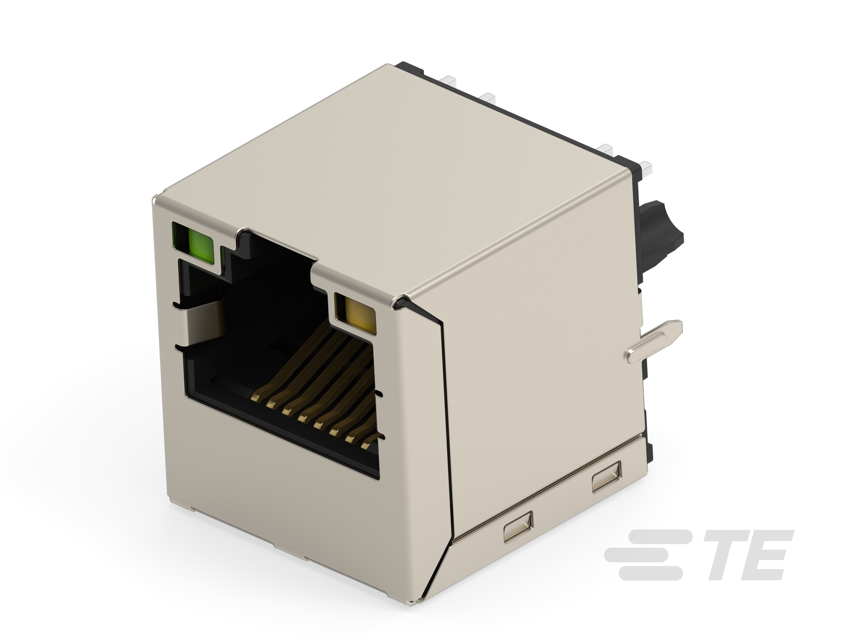 RJ45 JACK MAG. POE 10/100 LED 1X1 VERT.-5-2337993-2