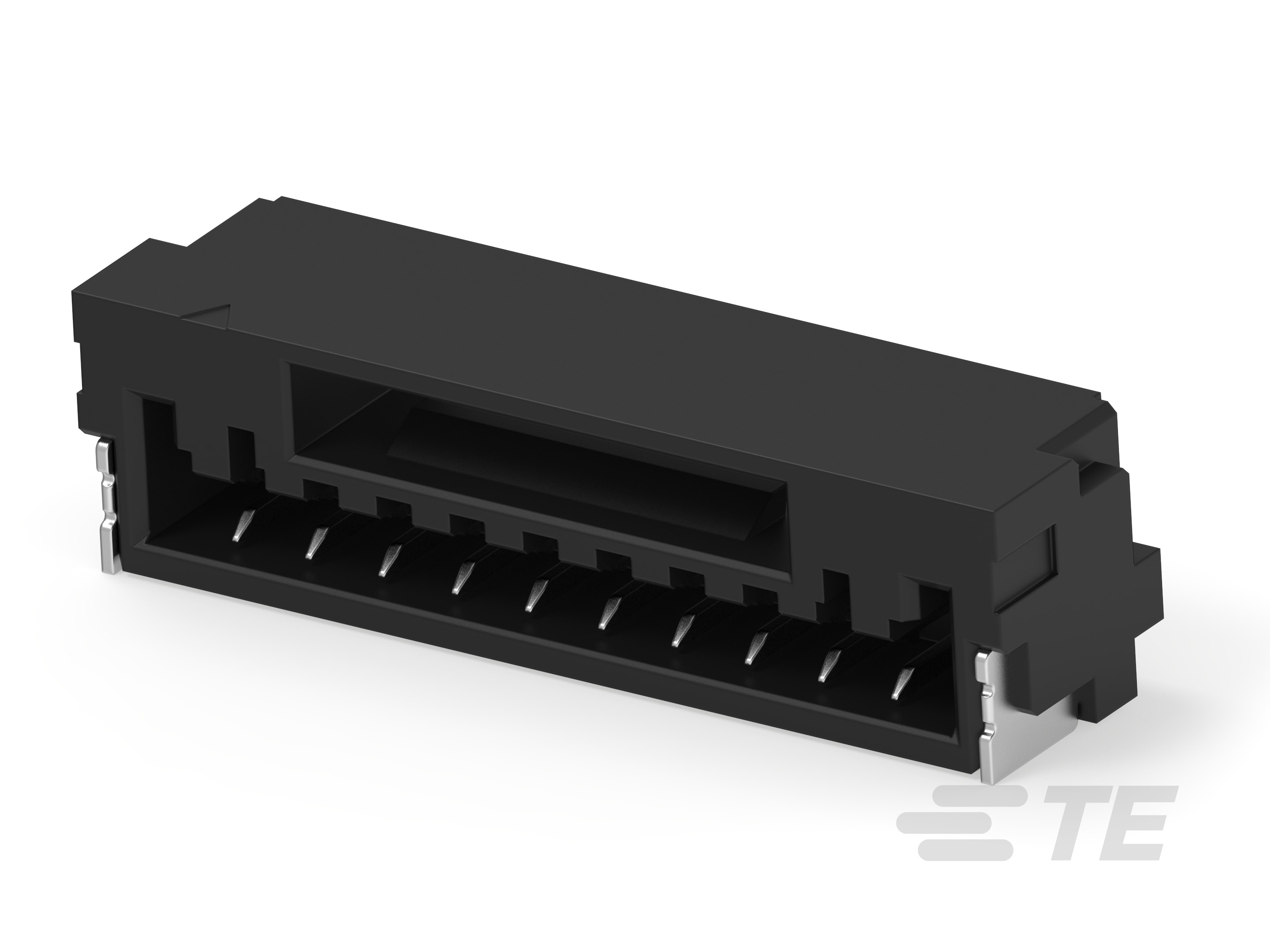 1.25P 10POS WTB R/A BRD W LATCH TIN BL-5-2390136-0