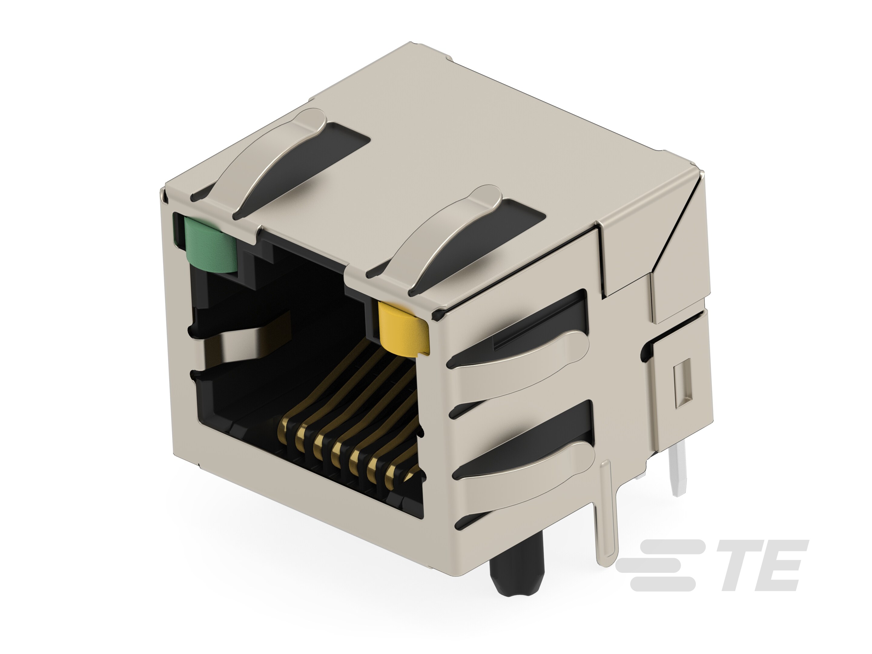 RJ45 JACK THR 1Gb R/A LED 1X1-5-2501550-4