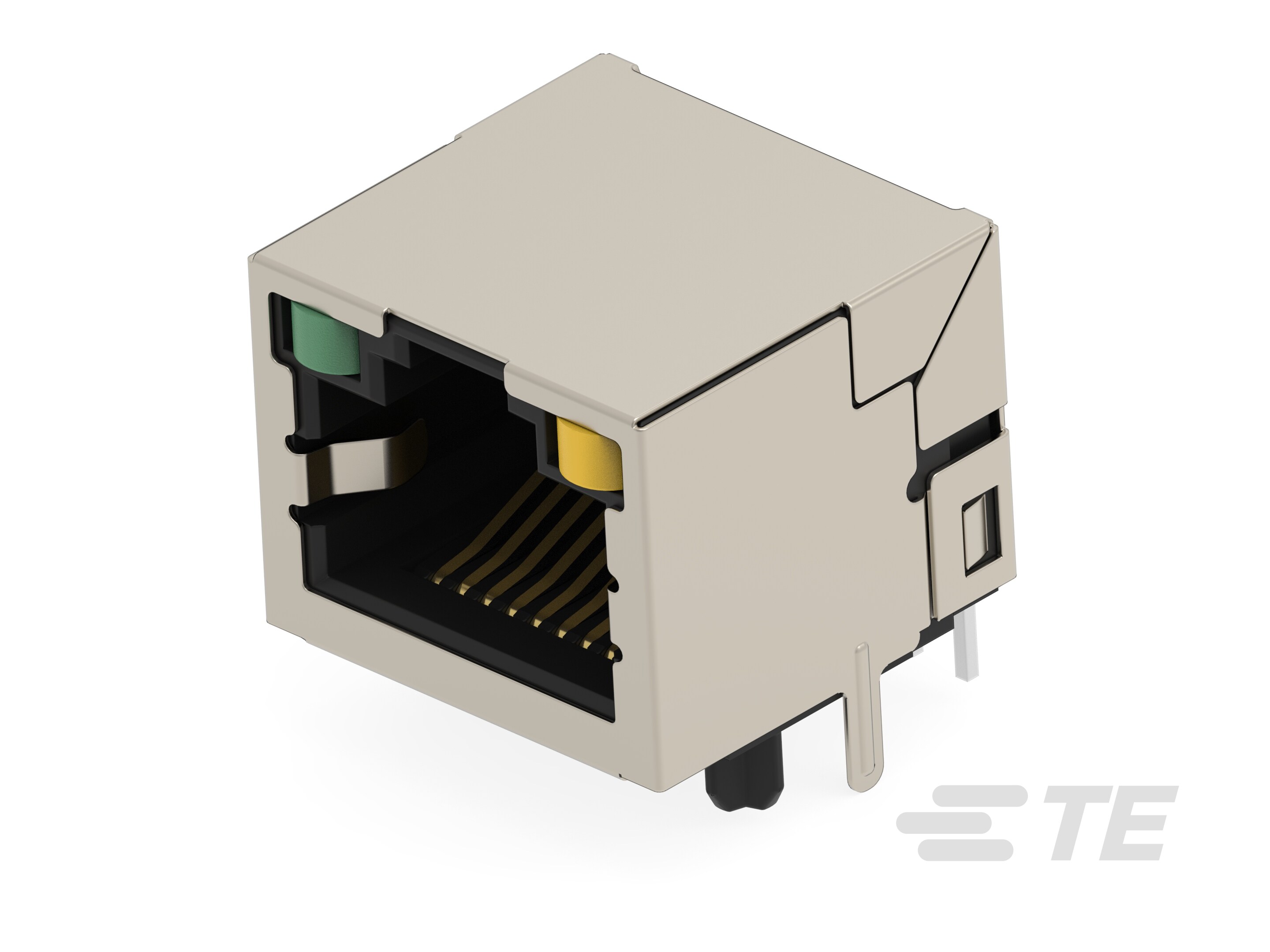 RJ45 JACK THR 10/100 R/A LED 1X1-5-2501551-8