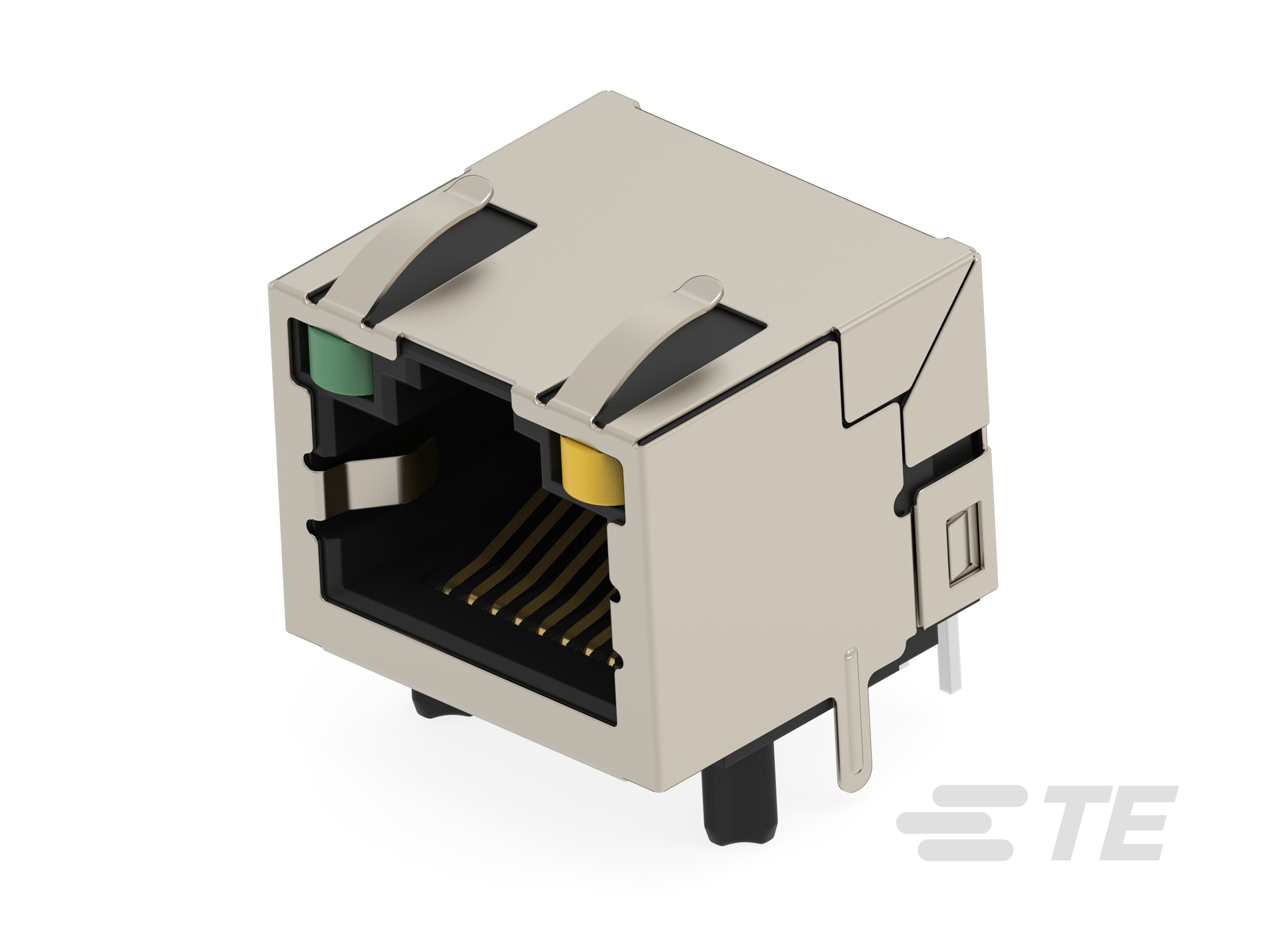 RJ45 JACK THR 10/100 R/A LED 1X1-5-2501551-9