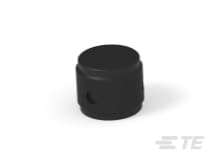 KN701B1/4=KNOB BLACK KNURL 1/4-6-1437622-3