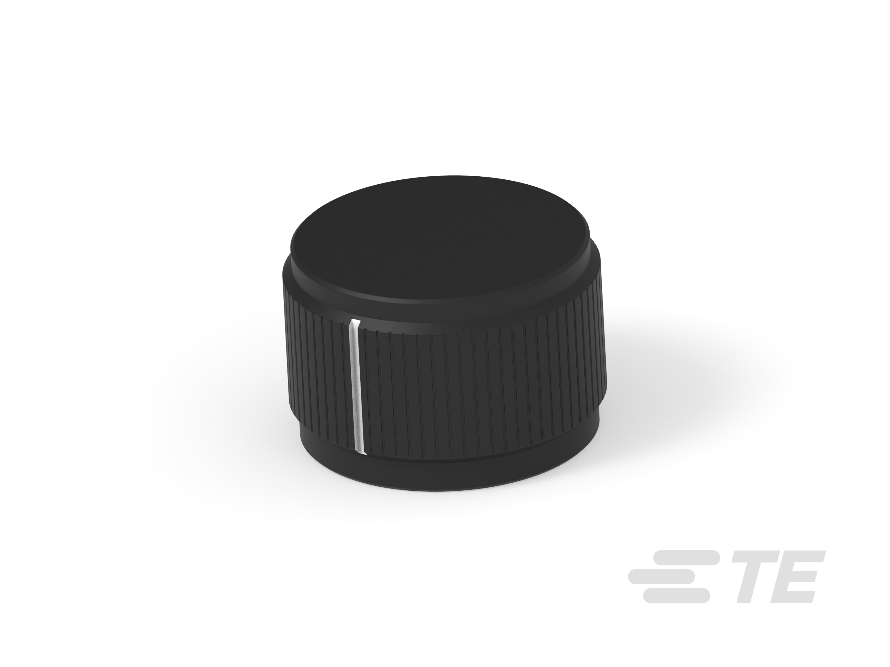 KN900AB1/4=KNOB KNURL ALUM/BLK-6-1437622-7