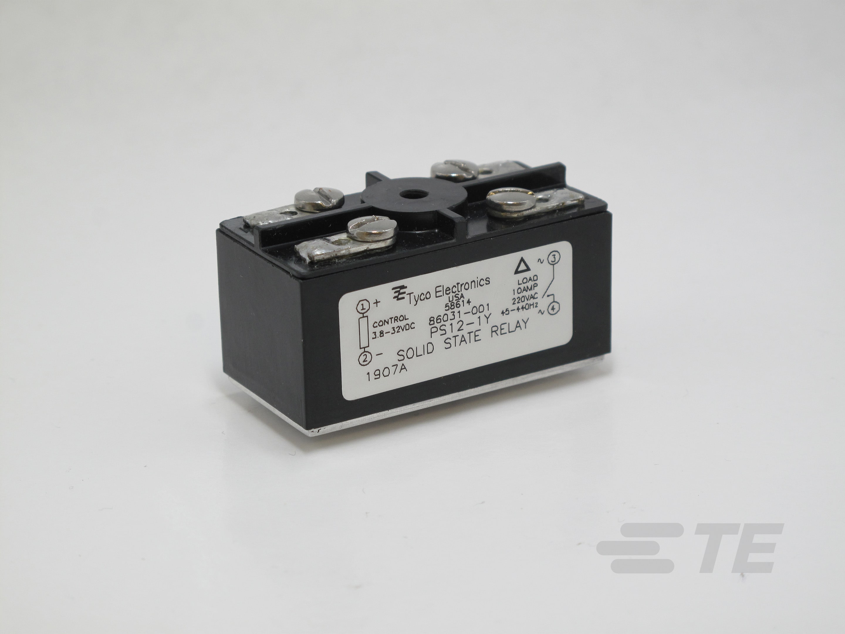PS12-1W=SOLID STATE RELAY, 10A/250VAC-8-1618387-7
