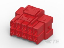 PTL 2X5 PLUG HSG HIGH TEMP KEY B RED-6-1971776-5