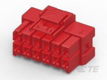 PTL 2X6 PLUG HSG HIGH TEMP KEY B RED-6-1971776-6