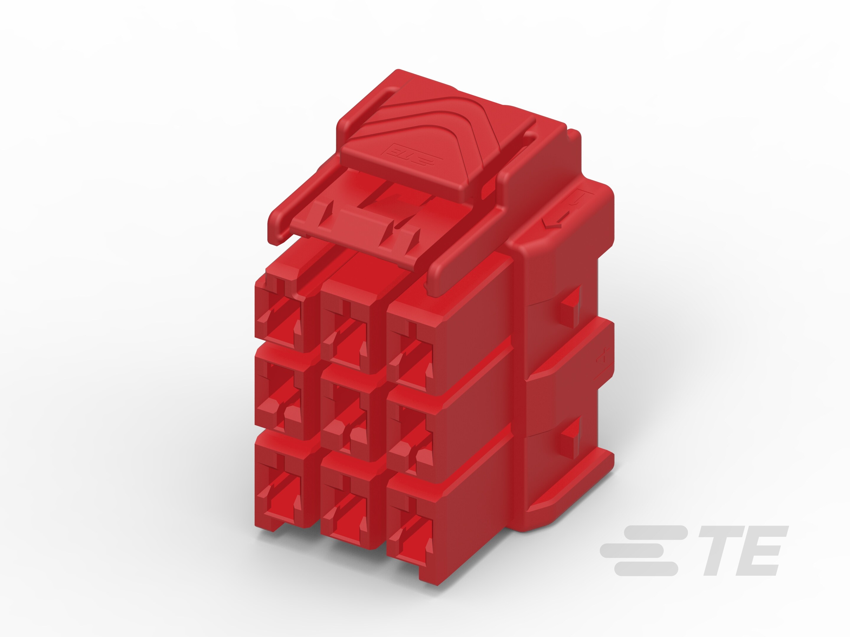 PTL 3X3 PLUG HSG HIGH TEMP KEY B RED-6-1971876-3