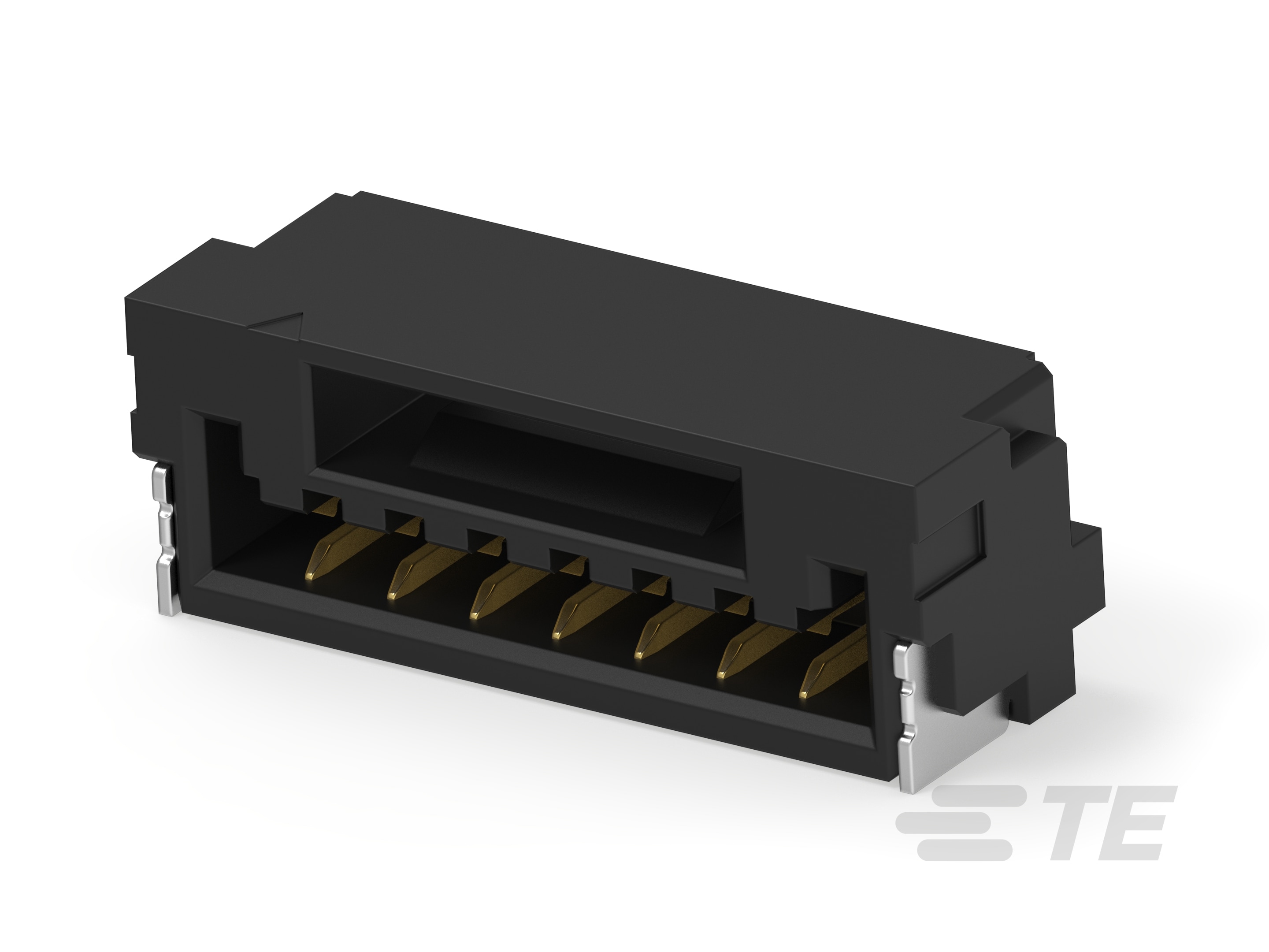 1.25P 7POS WTB R/A BRD W LATCH AU BL-6-2390136-7