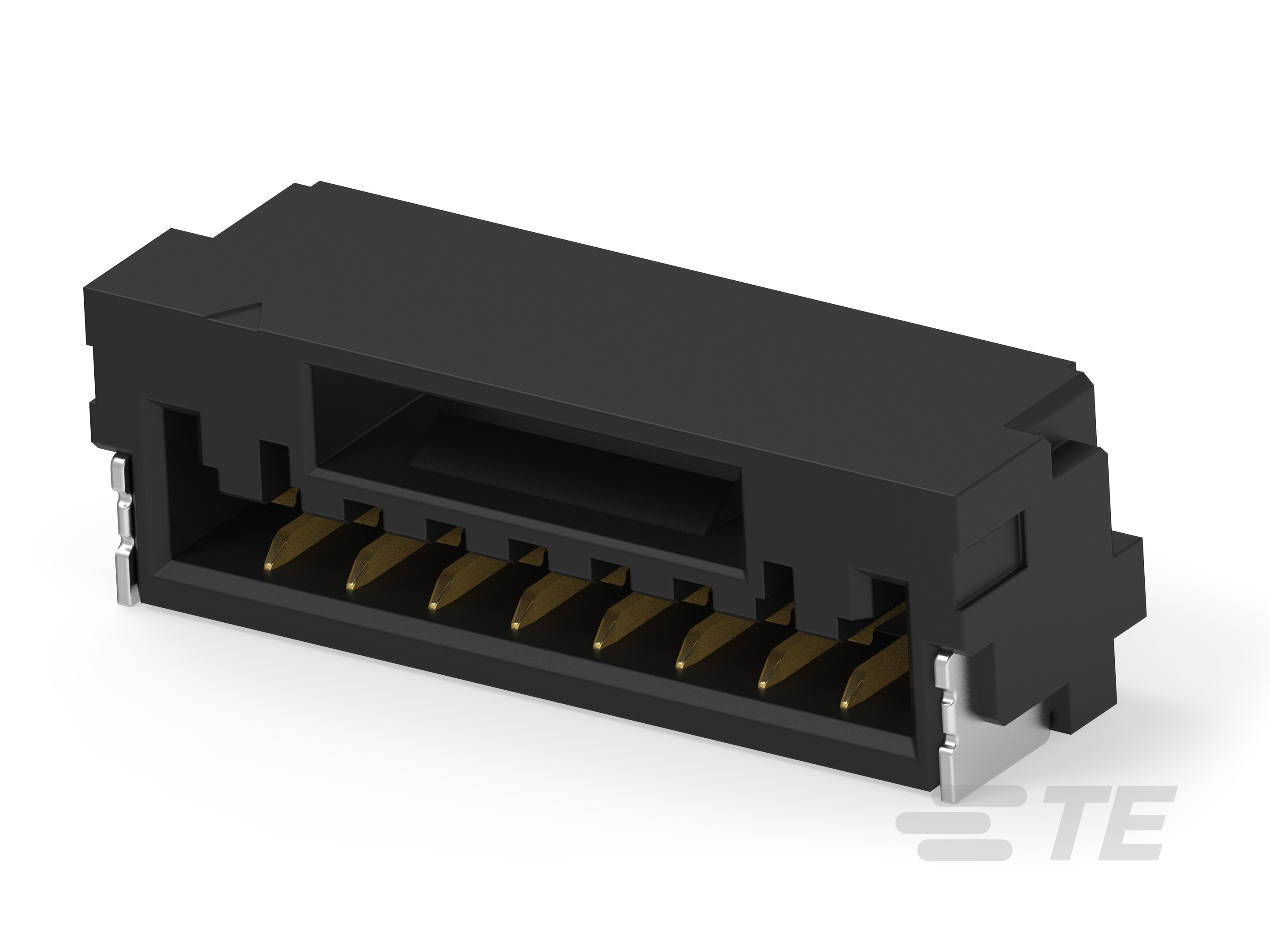 1.25P 8POS WTB R/A BRD W LATCH AU BL-6-2390136-8