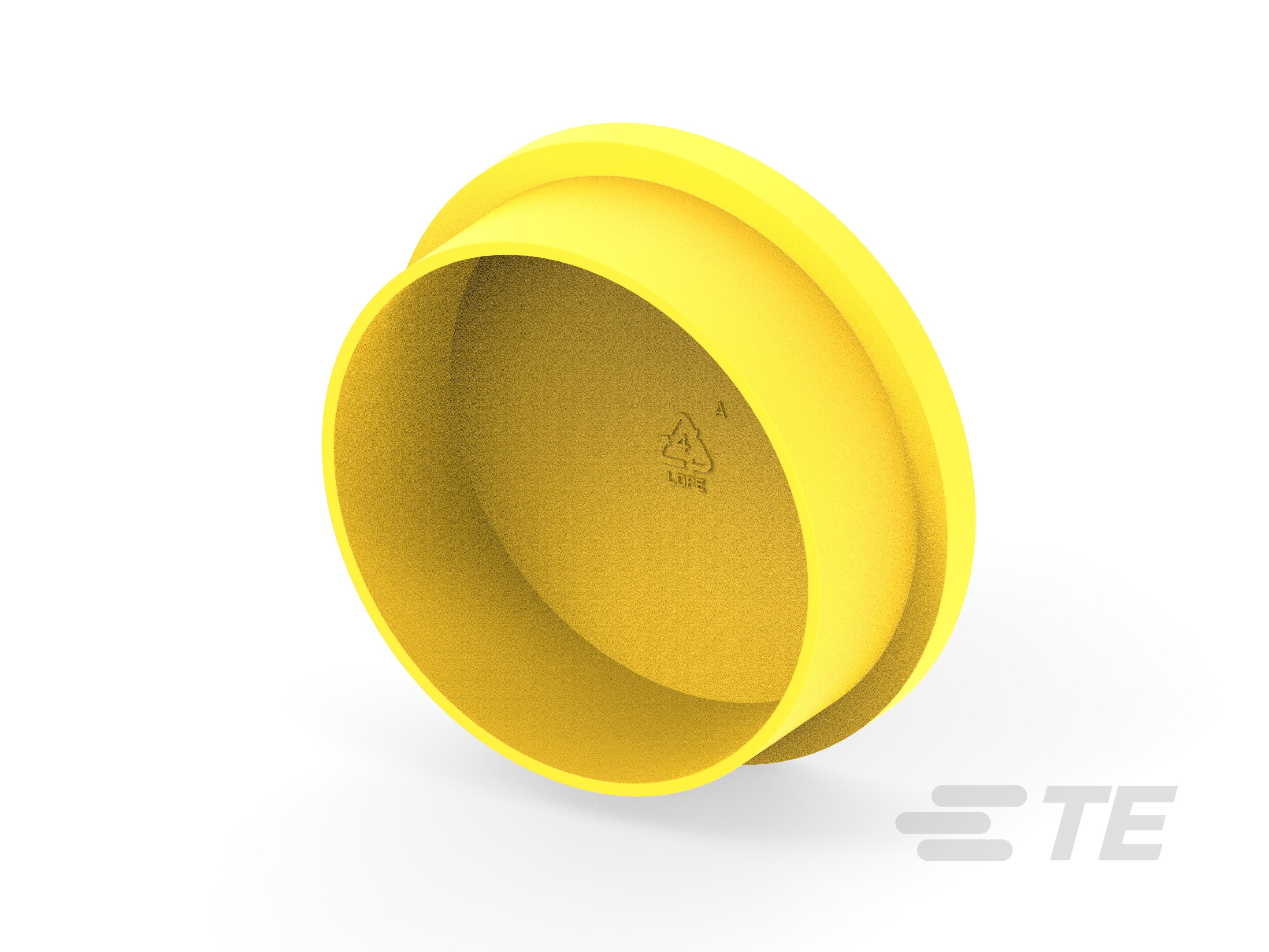 CAP, CPC, SIZE 23 RECP, YELLOW-6-2407269-4