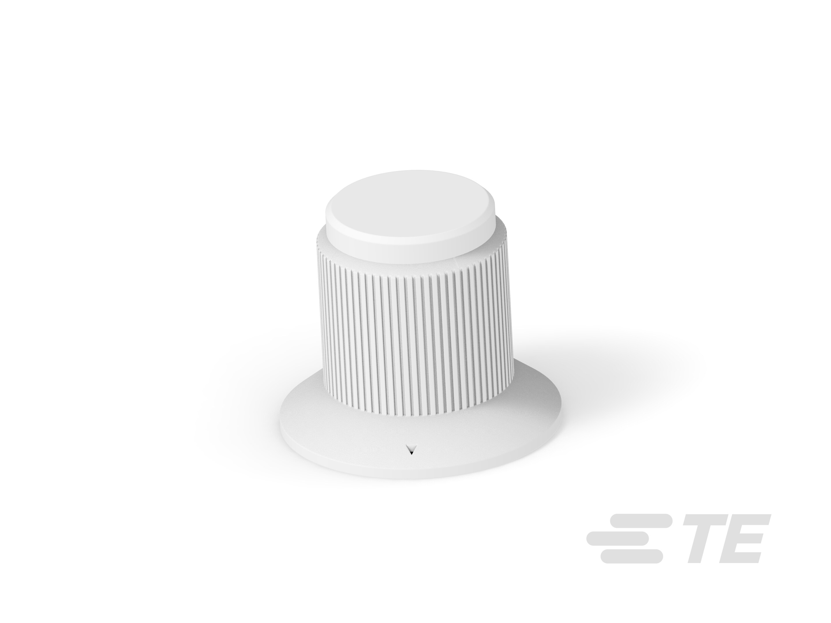 KNS501A1/8=KNOB ALUM W/SKIRT 1-7-1437622-3