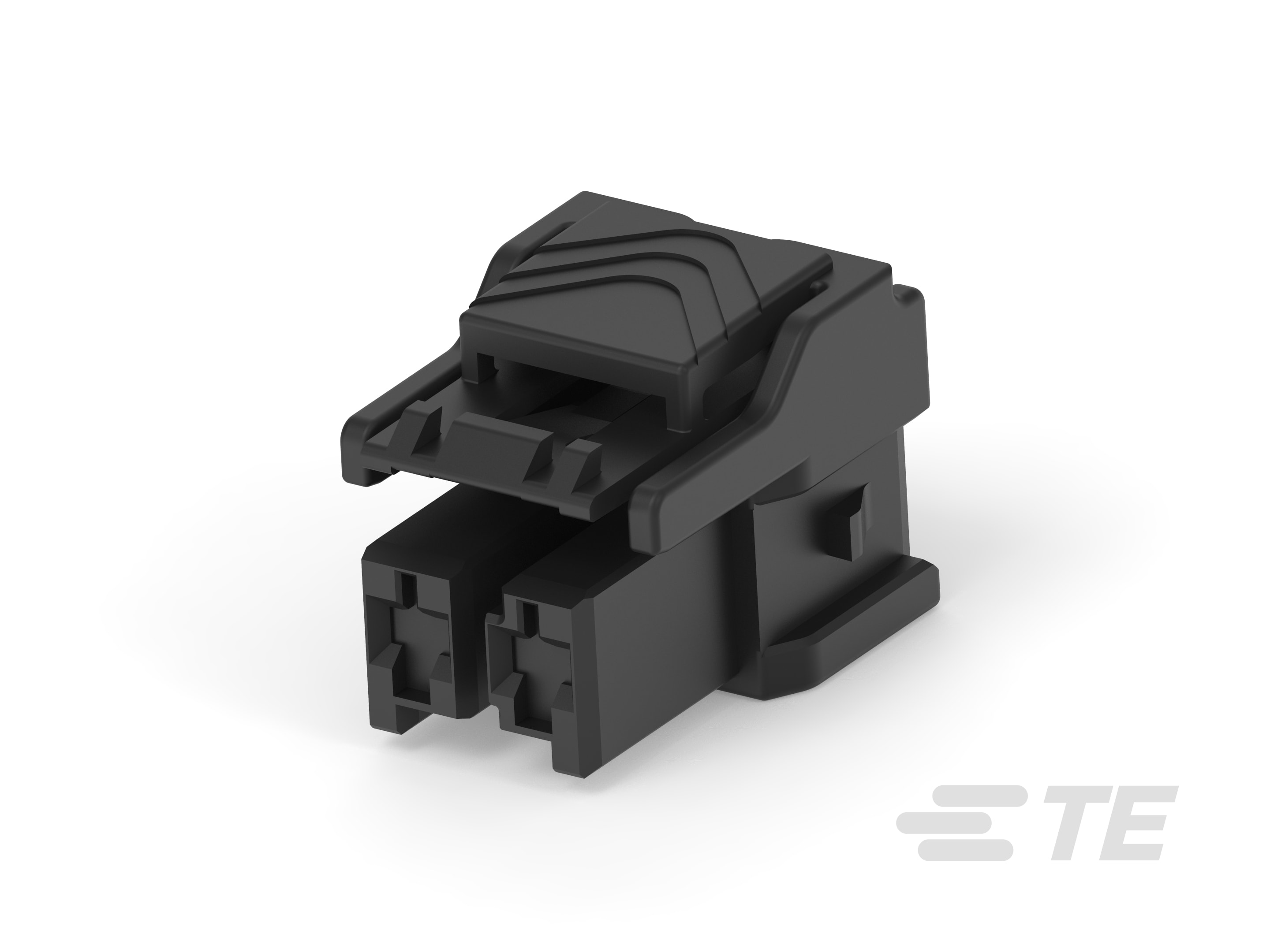 PTL 1X2 PLUG HSG HIGH TEMP KEY C BLK-7-1971773-2
