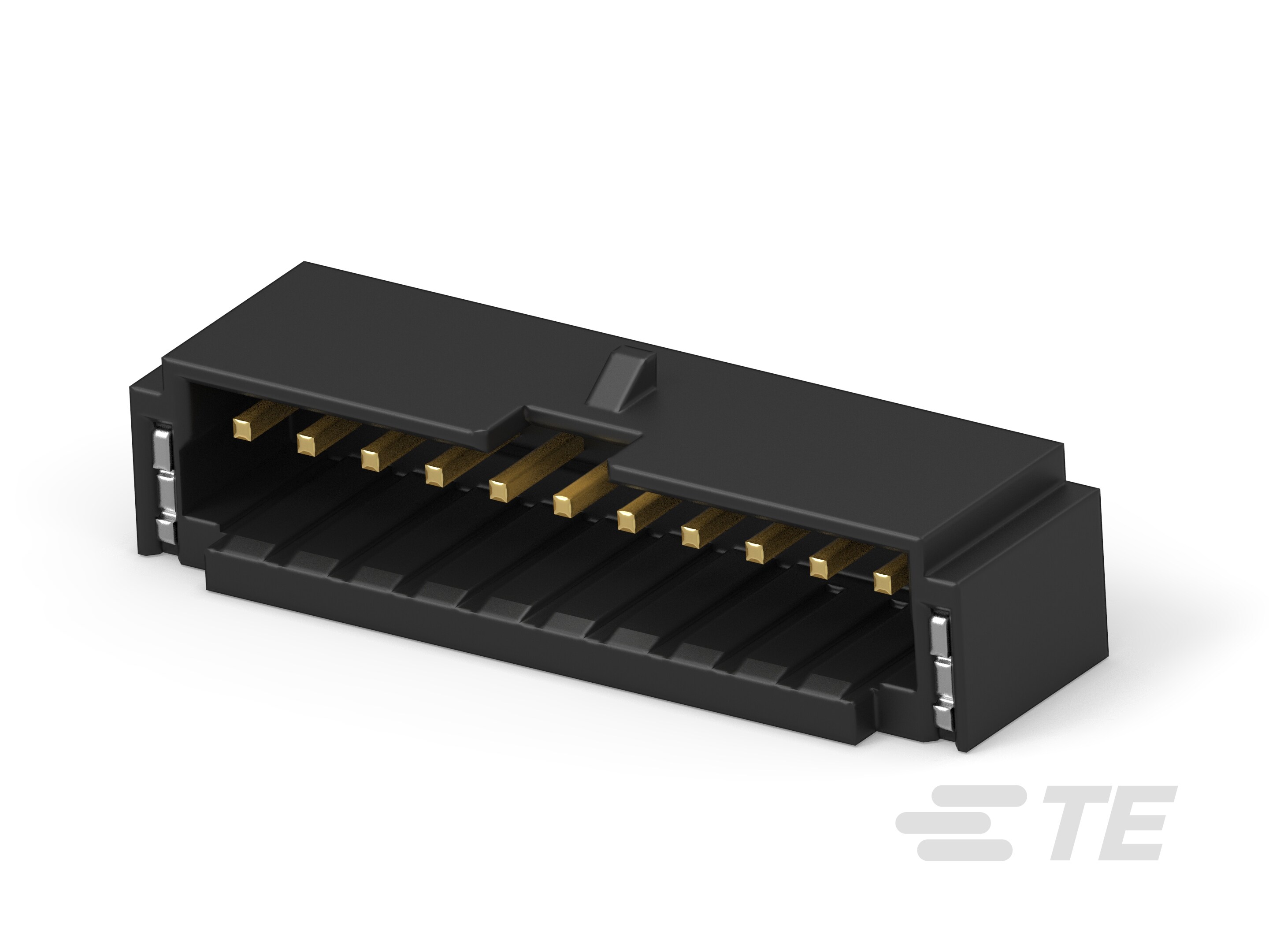 1.5P 11POS WTB R/A BRD W LATCH AU BLACK-7-2381626-1
