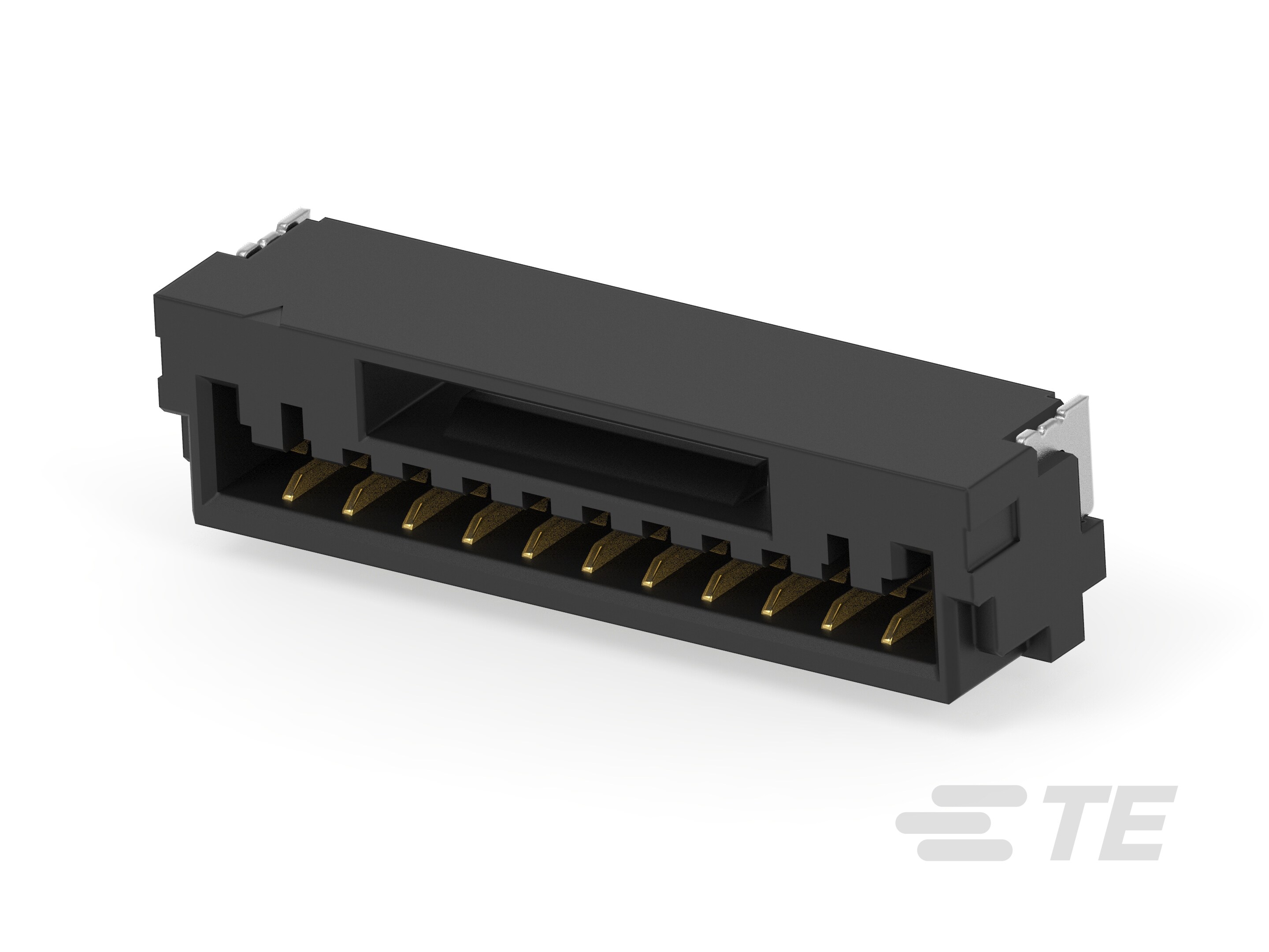 1.25P 11POS WTB VERT BRD W LATCH AU BL-7-2390138-1