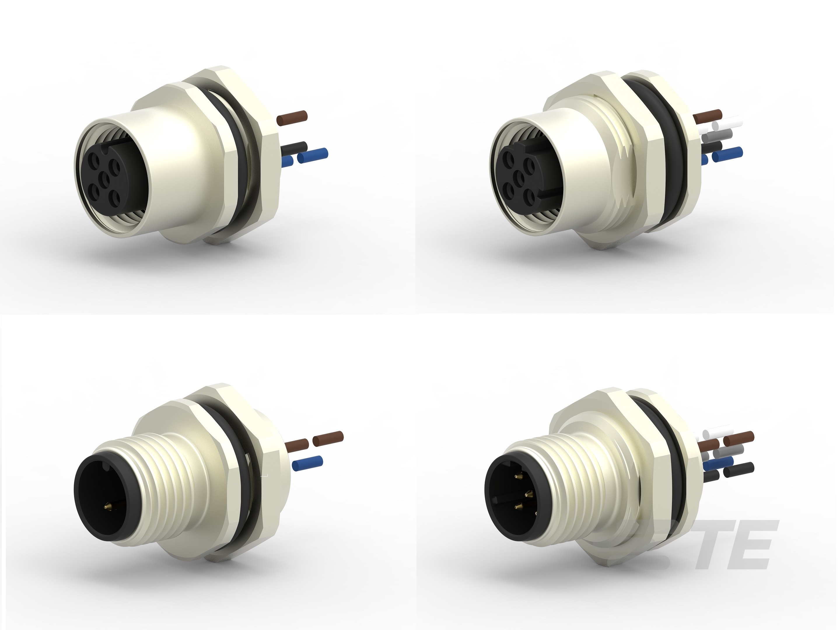 M12 Panel Mount Wire-CAT-C73765-M1F
