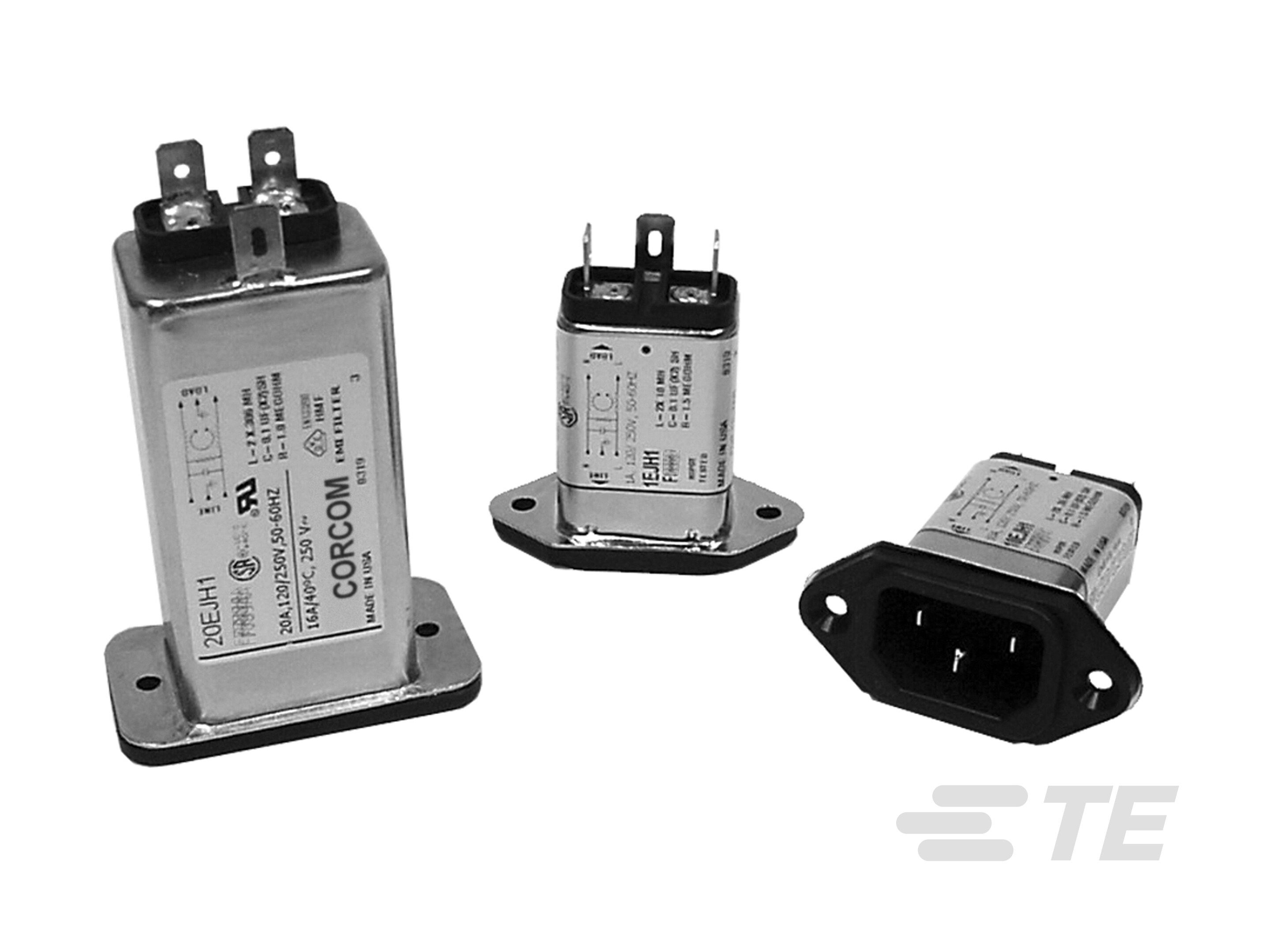 IEC Filtered Inlets, Corcom EJH Series-CAT-C8114-EJ46
