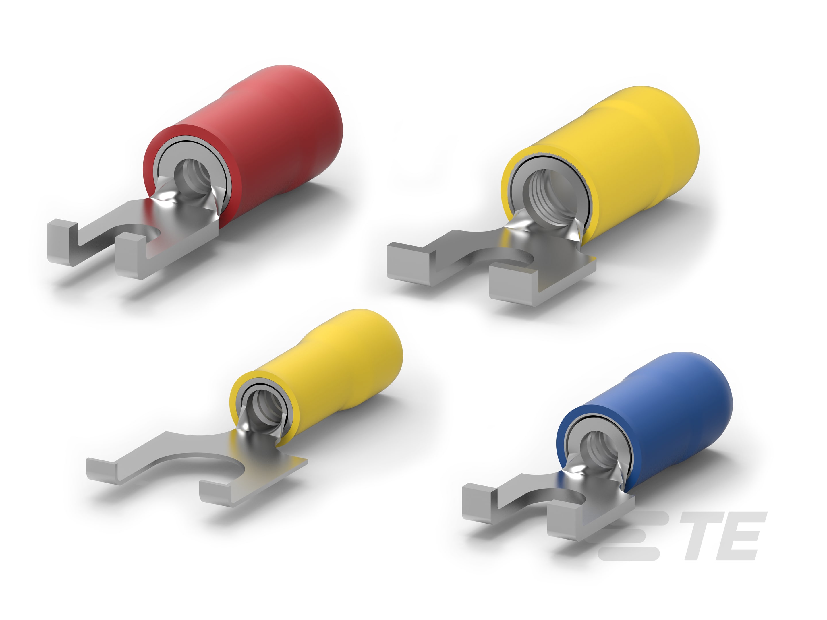 PIDG Flanged Spade Tongue Terminals-CAT-P592-F614