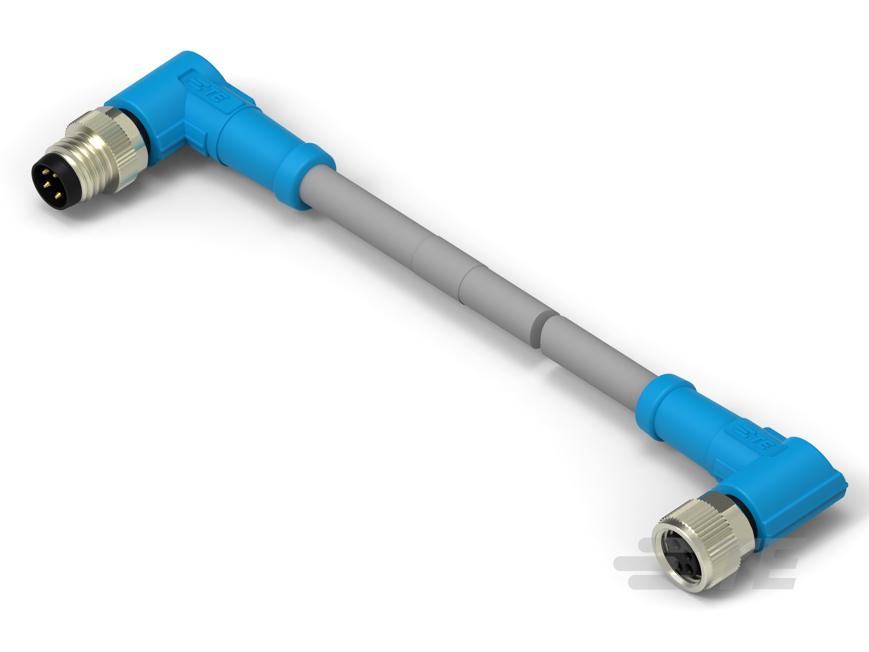 M8 Male R/A to Female R/A Cable Assemblies-CAT-SE594-M1K