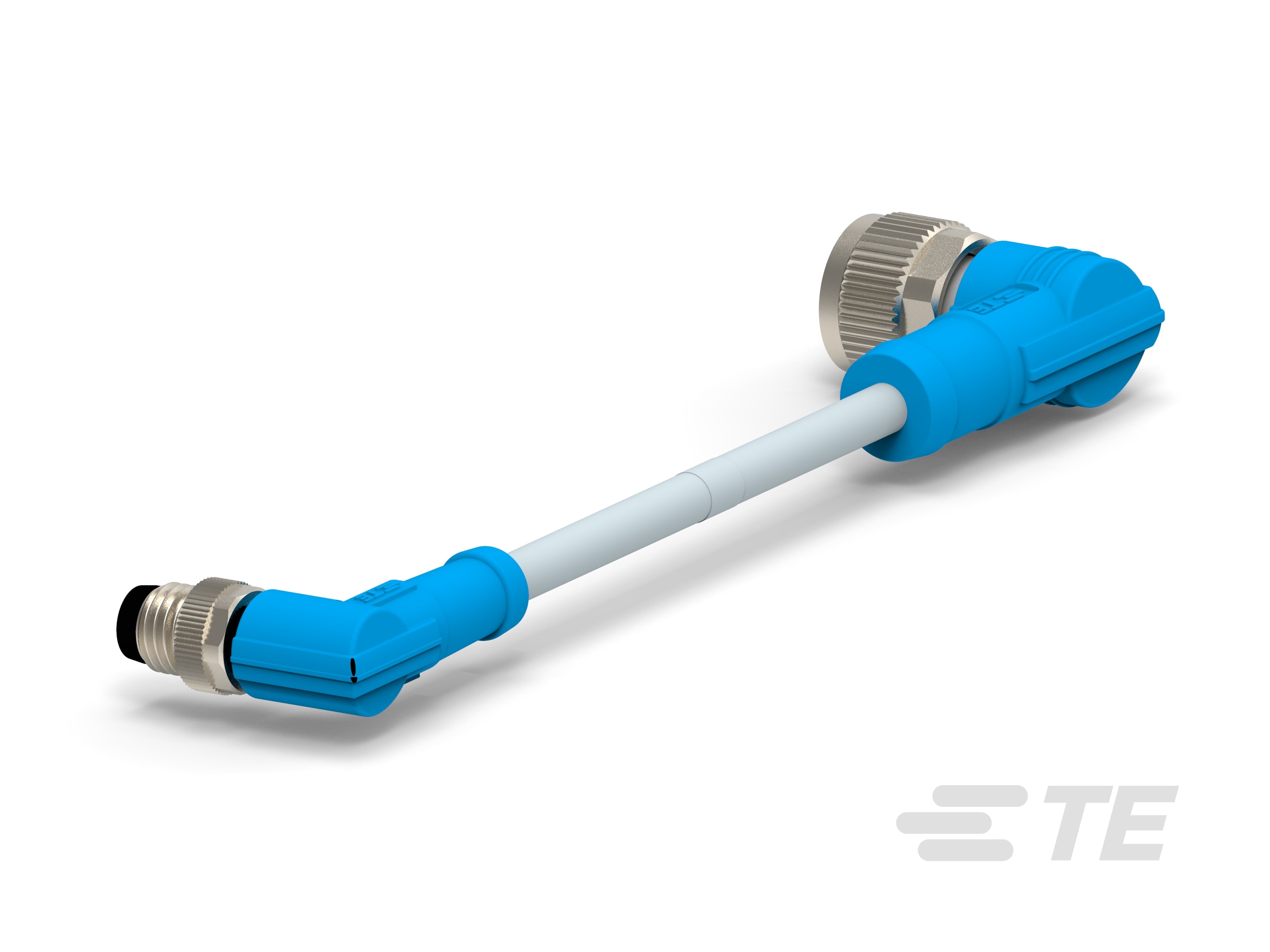 M8 Male R/A to M12 Female R/A Cable Assembly-CAT-SE594-M1T