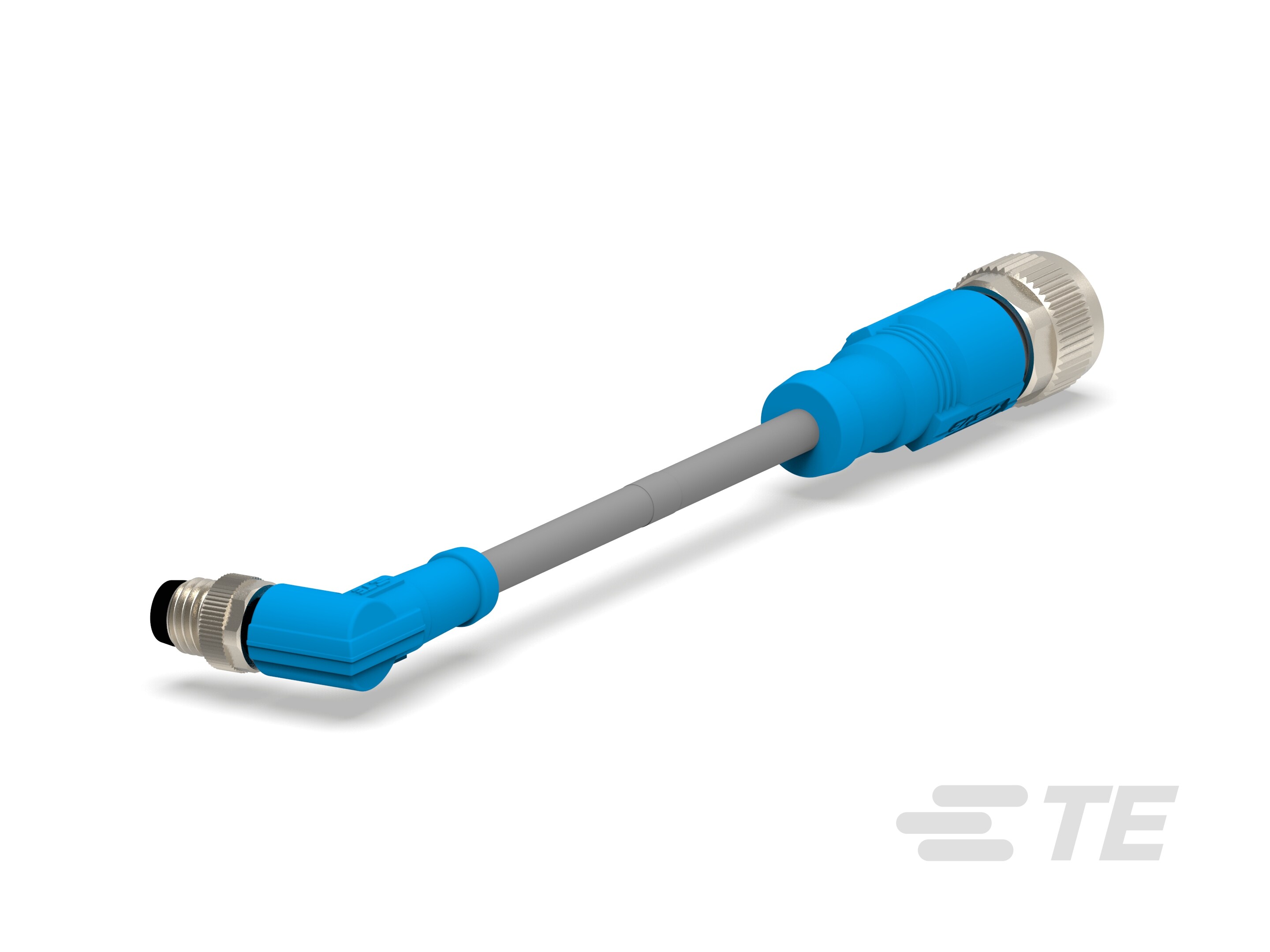 M8 Male R/A to M12 FS Cable Assembly-CAT-SE594-M1U