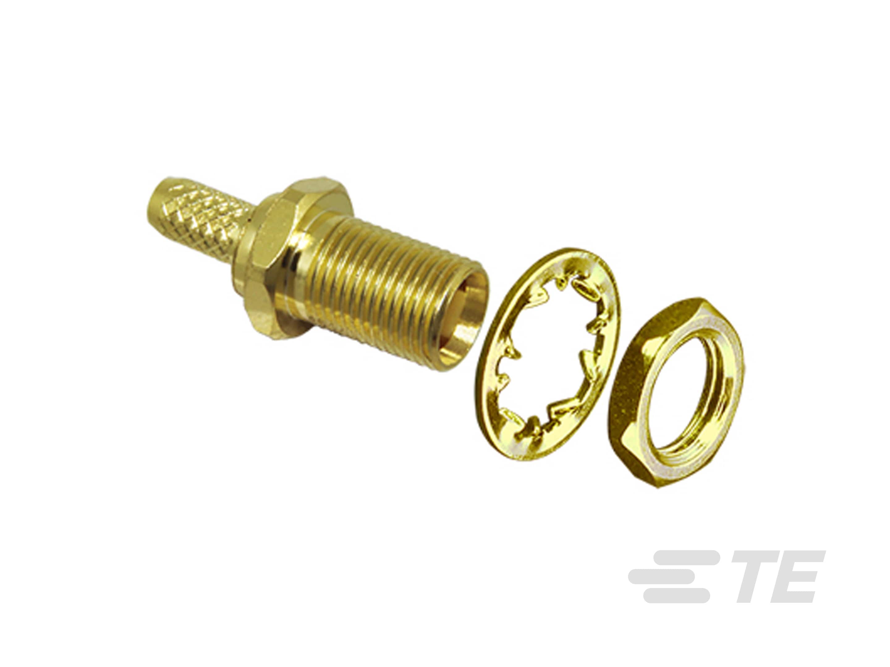 MCX Jack 50 Ohm Cable Crimp Panel Mount-CONMCX005