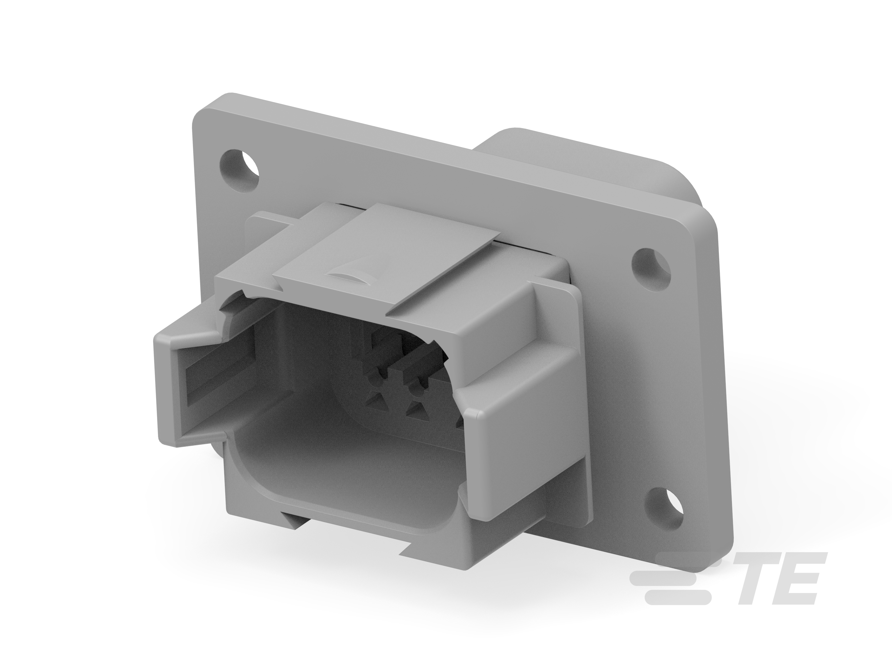 REC, 8P, GRY, E, FLANGE, A-DT04-08PA-CL03