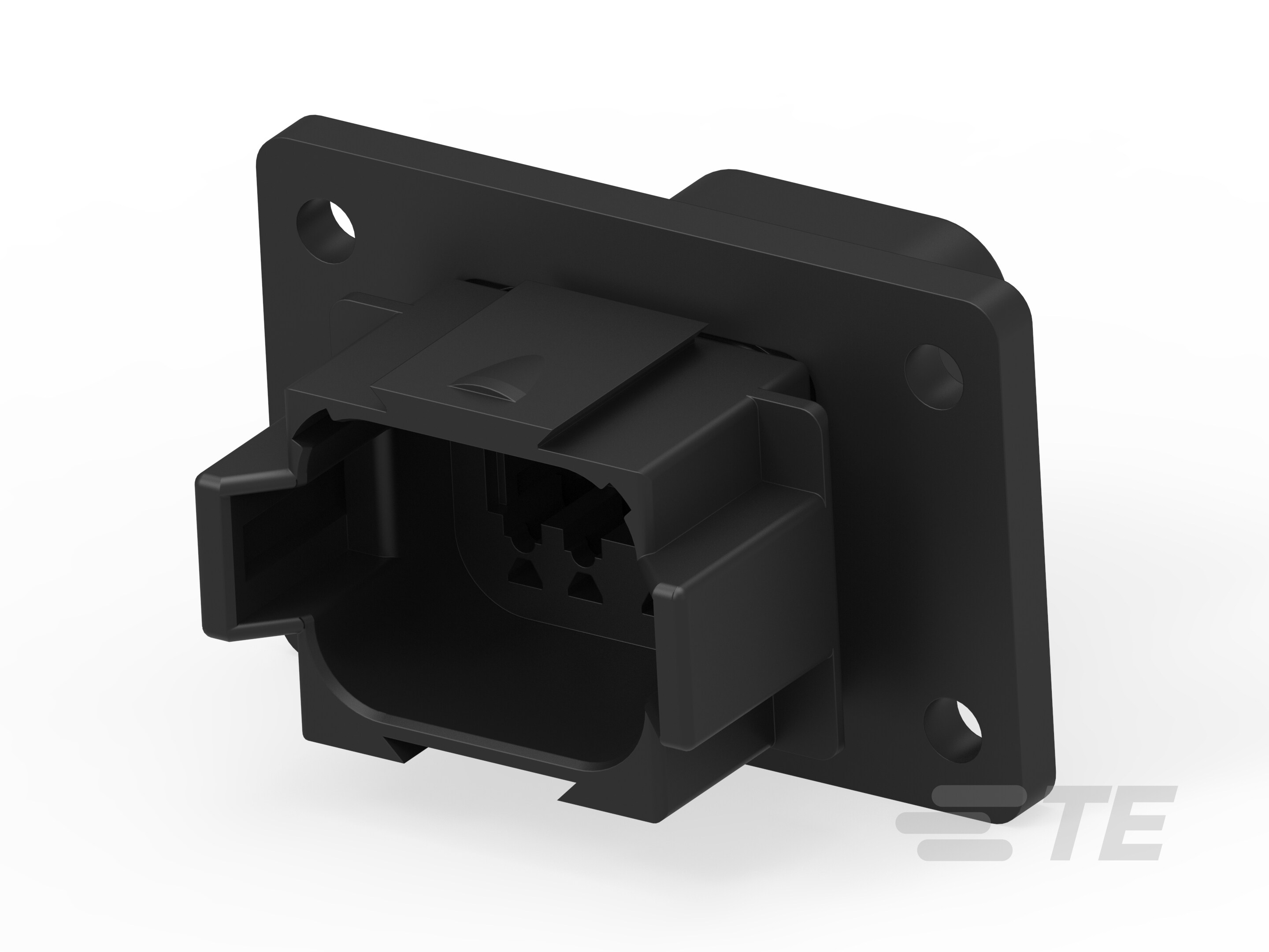REC, 8P, BLK, E, FLANGE, A-DT04-08PA-CL06