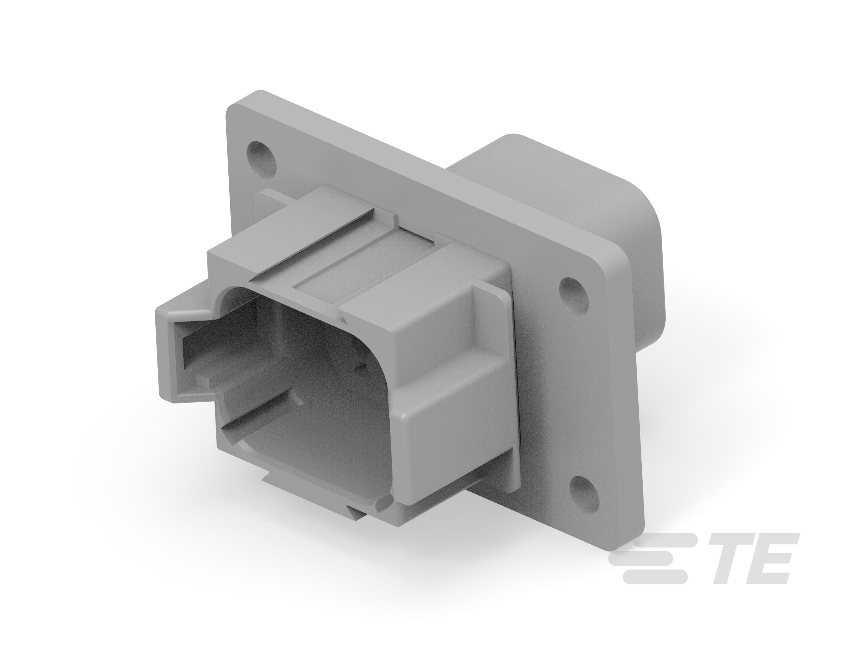 REC, 8P, GRY, N, FLANGE, A-DT04-08PA-L012