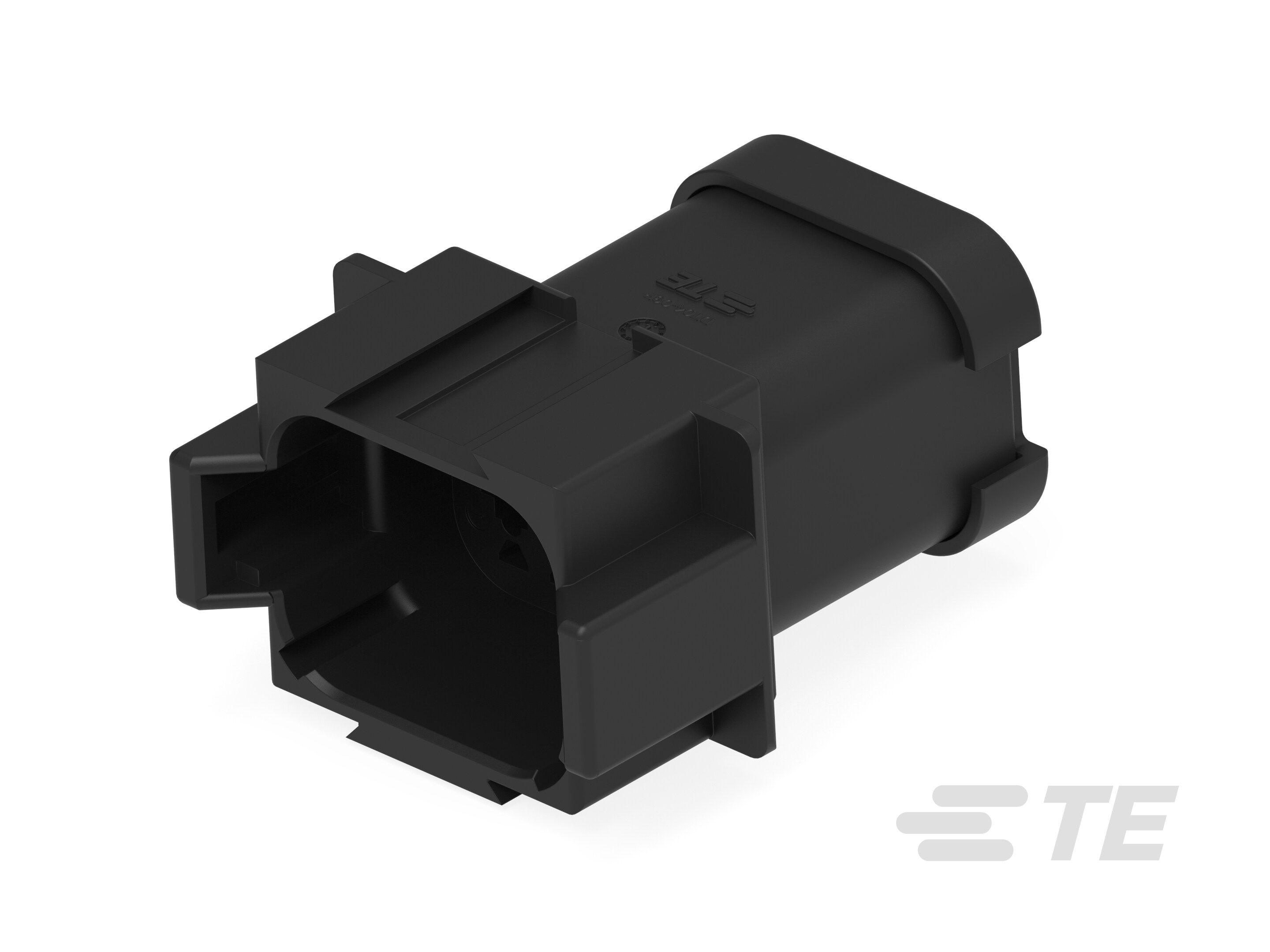 REC, 8P, BLK, E, CAP, B-DT04-08PB-CE01