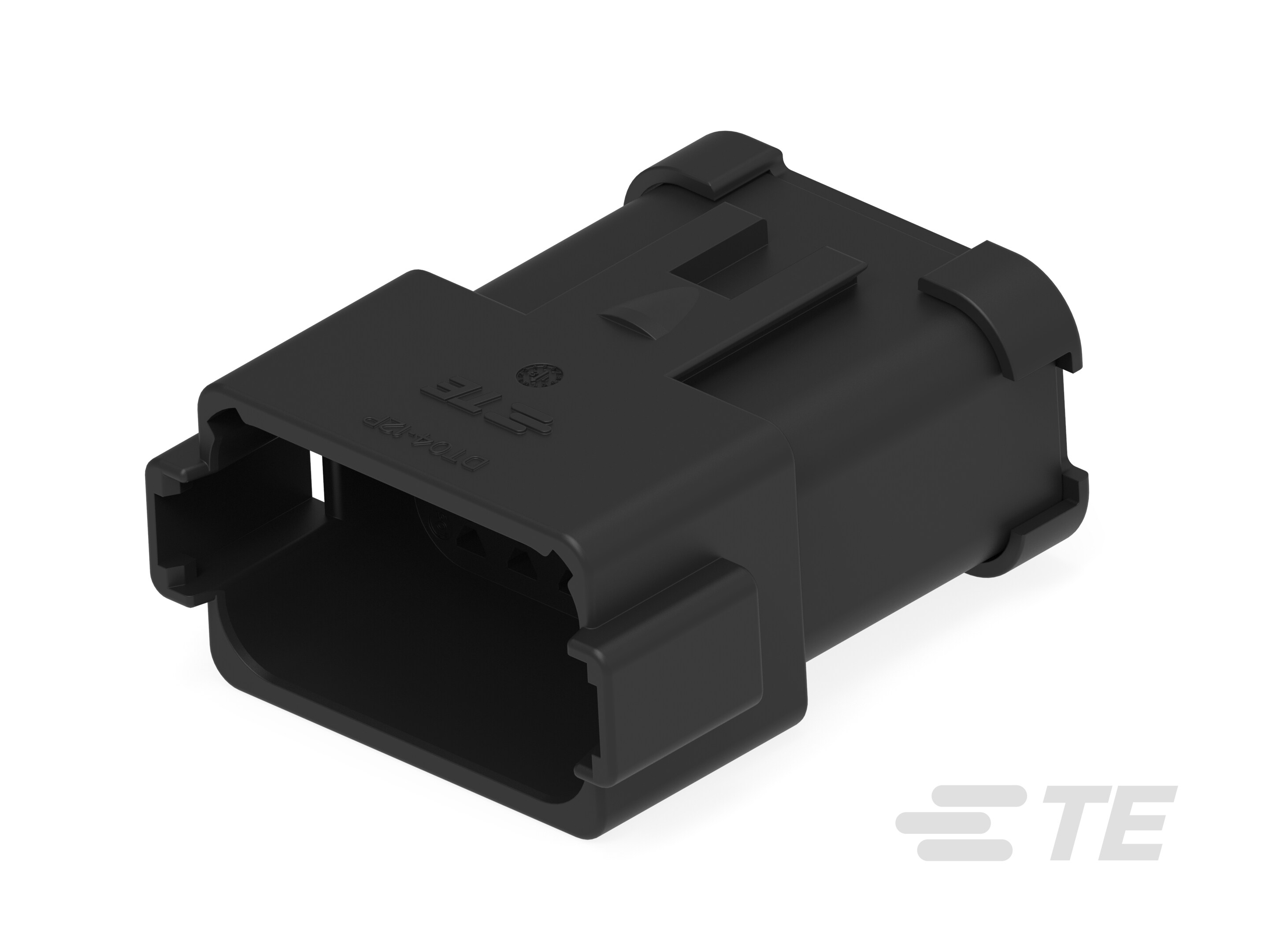 REC, 12P, BLK, E, CAP, A-DT04-12PA-CE03