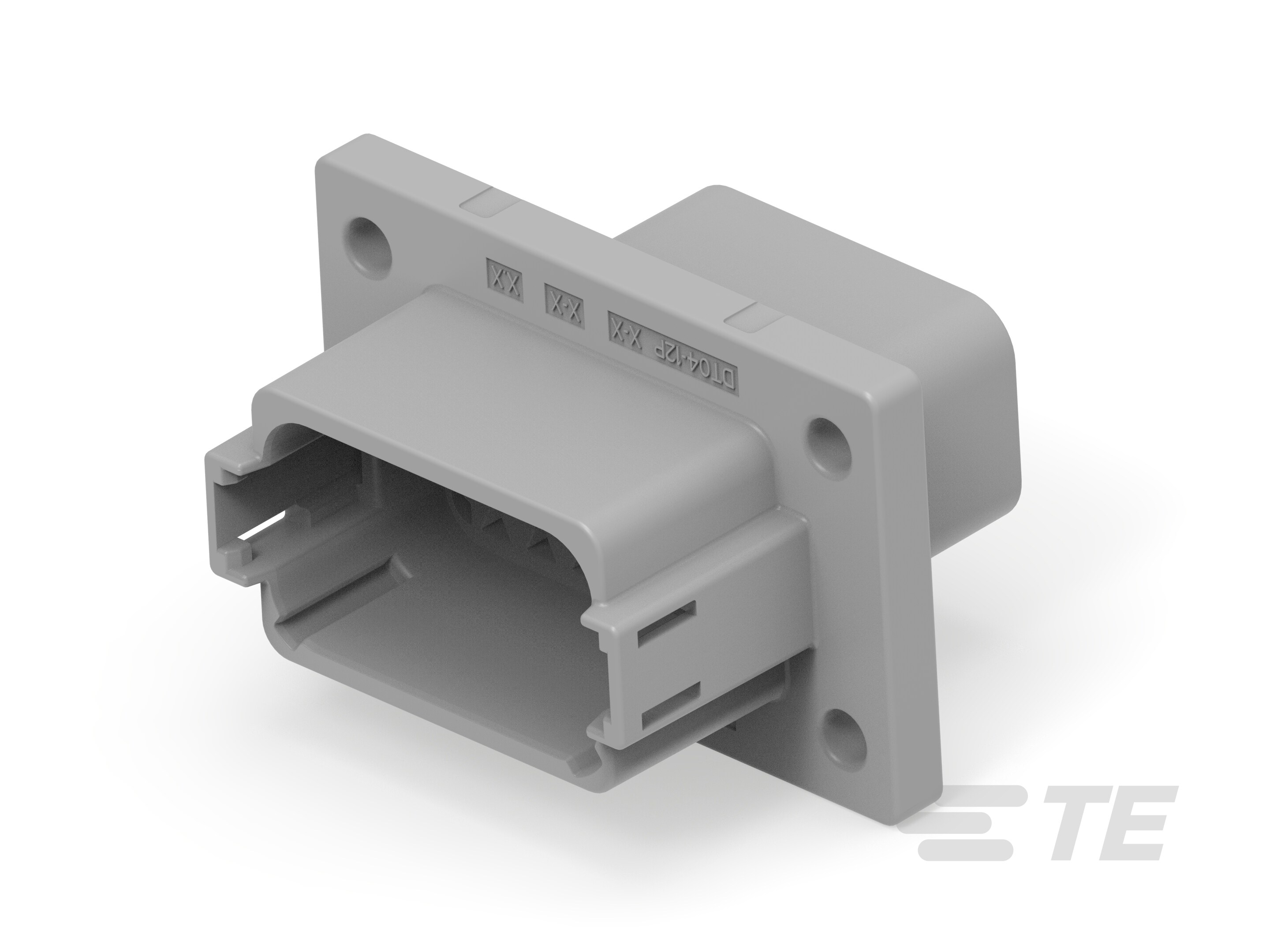 REC, 12P, GRY, E, FLANGE, A-DT04-12PA-CL03