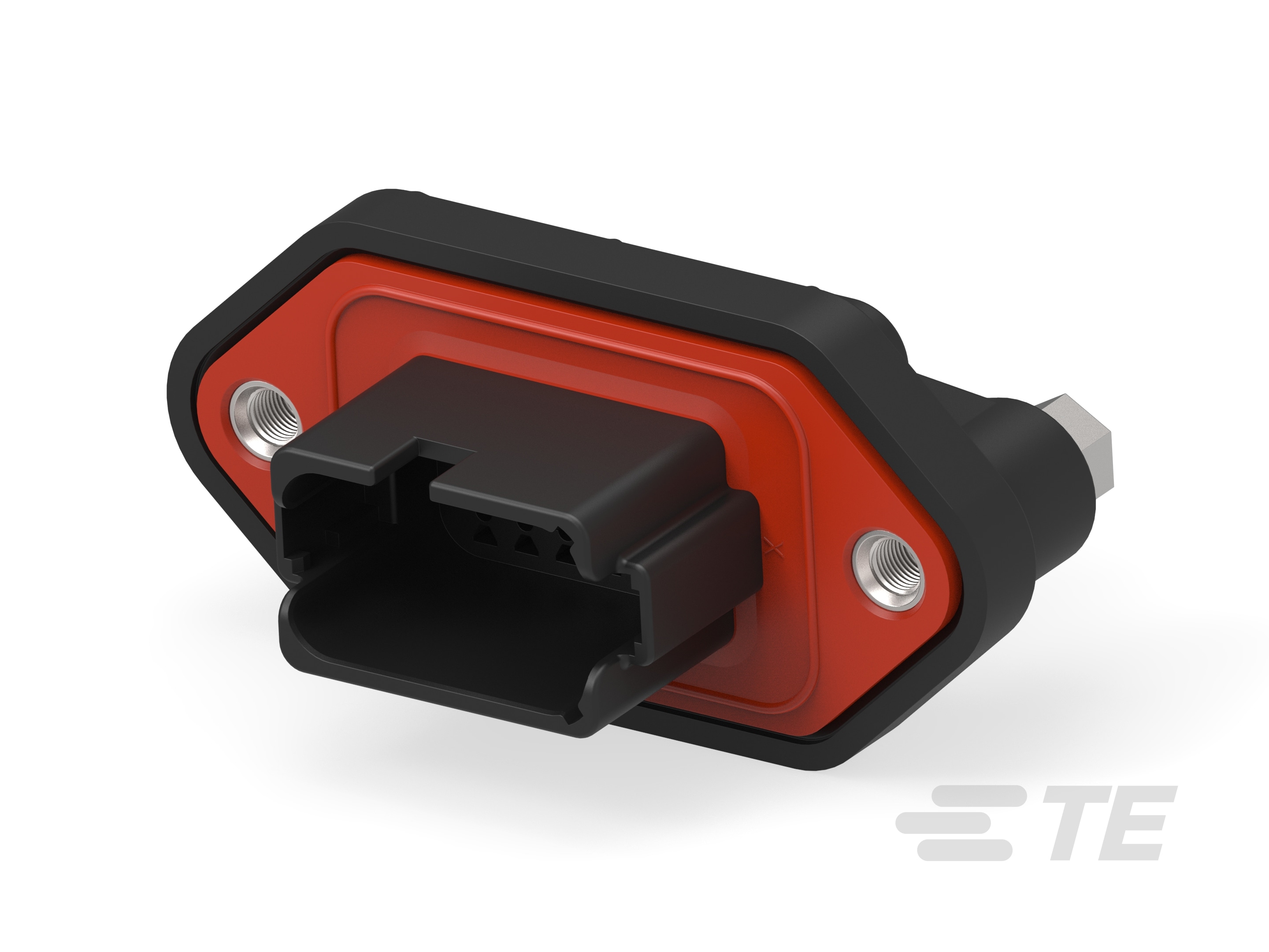 REC, 12P, BLK, E, FLANGE, B-DT04-12PB-LE21