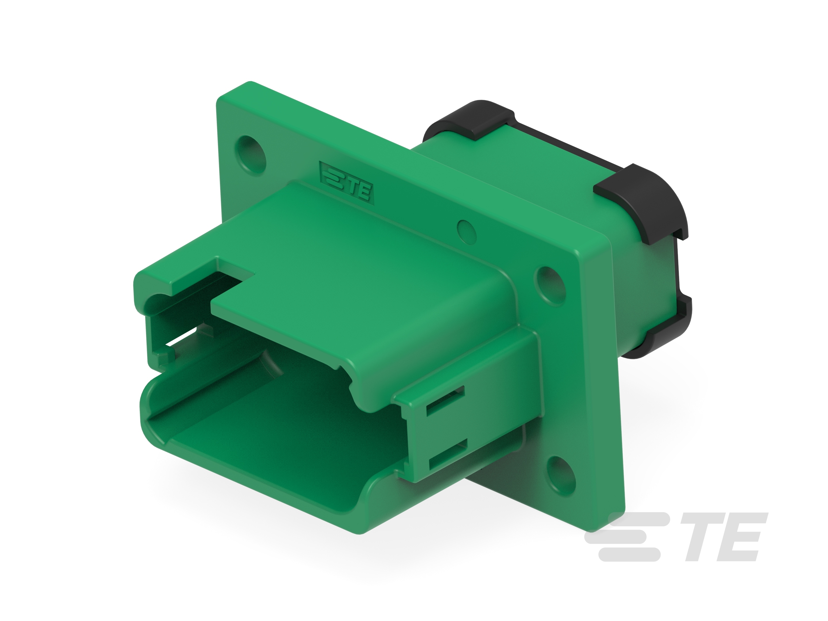 REC, 12P, GRN, E, ENH KEY, CAP, FLANGE,C-DT04-12PC-BL12