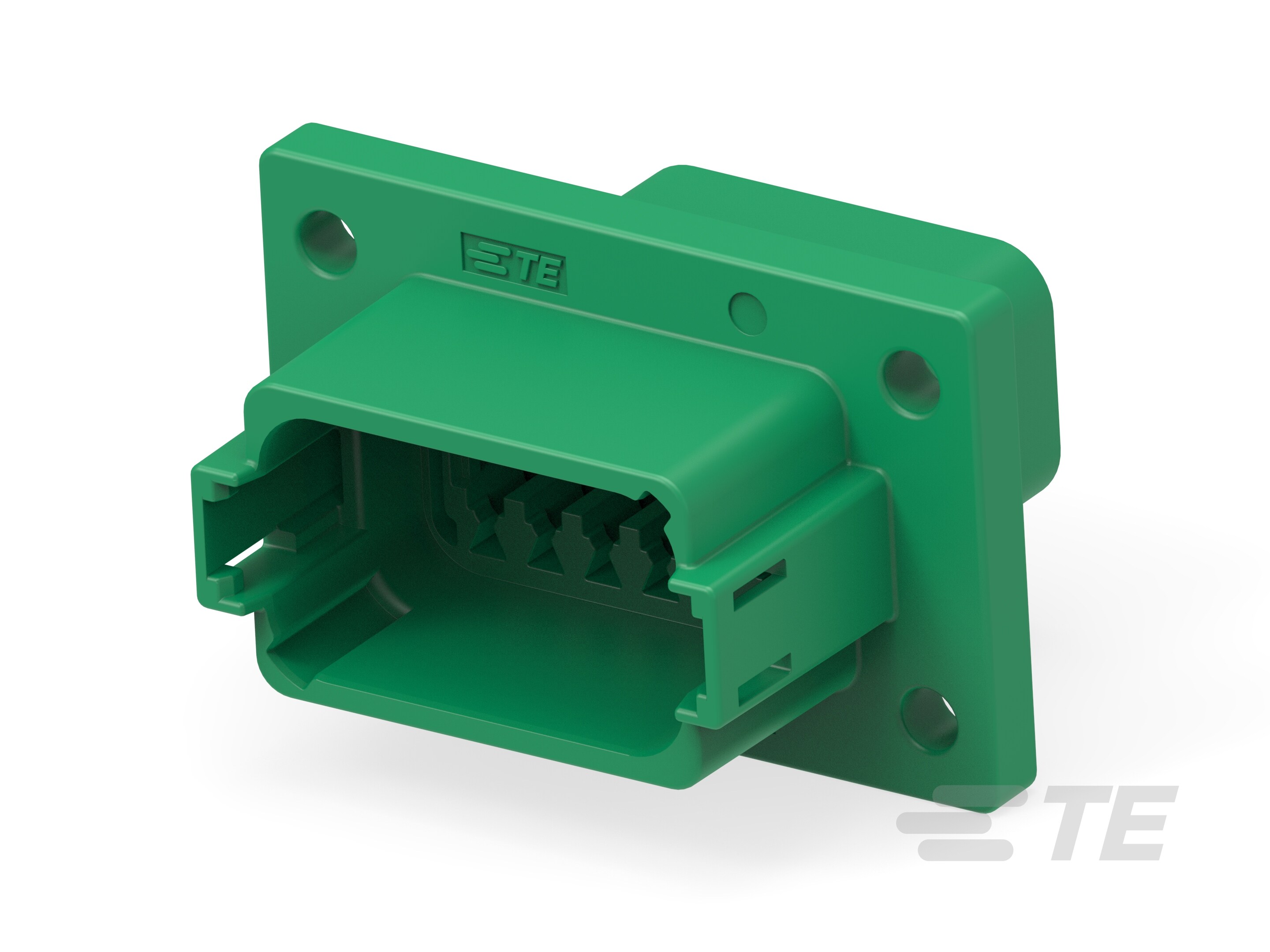 REC, 12P, GRN, N, FLANGE, C-DT04-12PC-L012