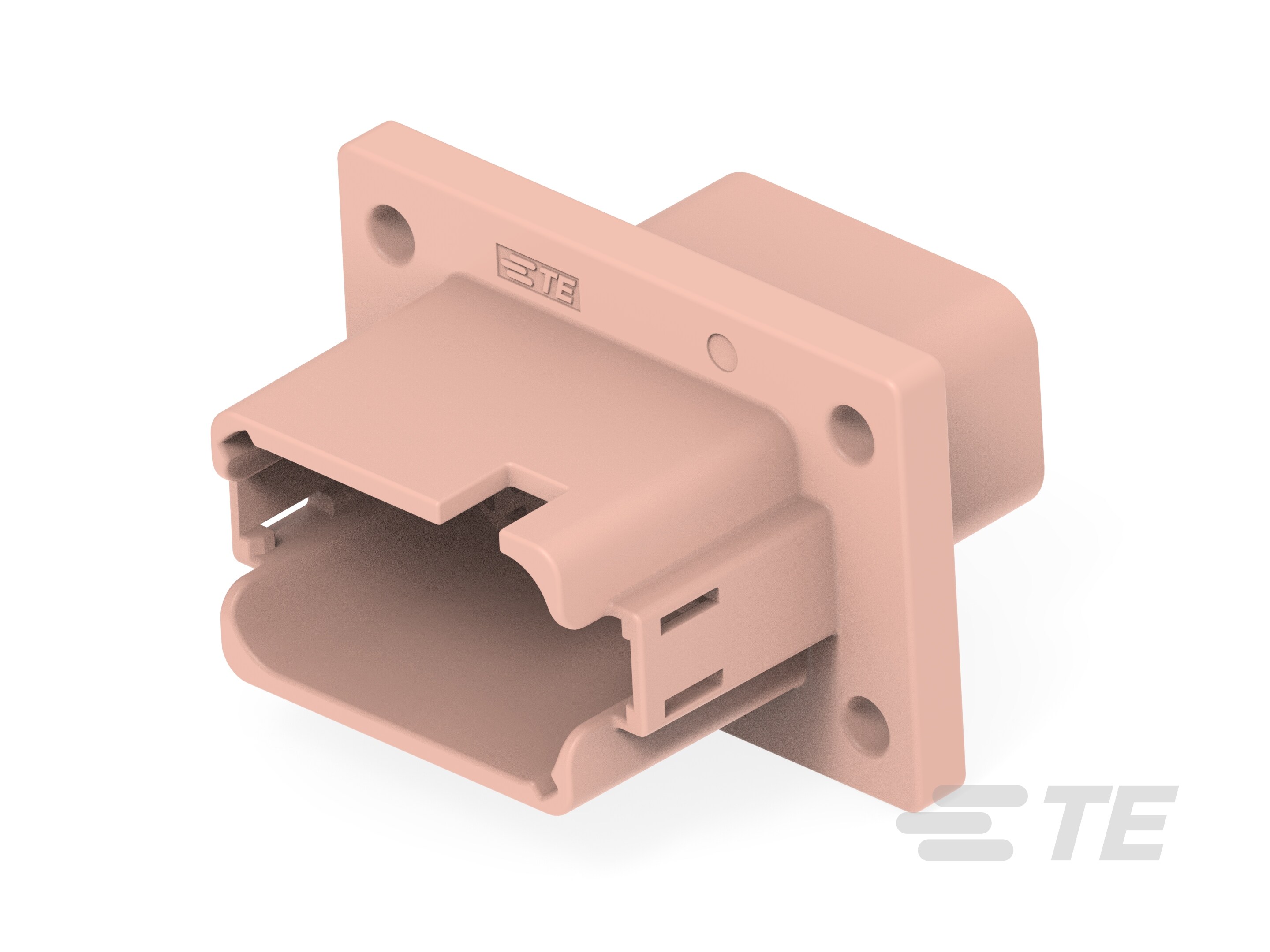 REC, 12P, BRN, N, ENH KEY, FLANGE, D-DT04-12PD-BL04