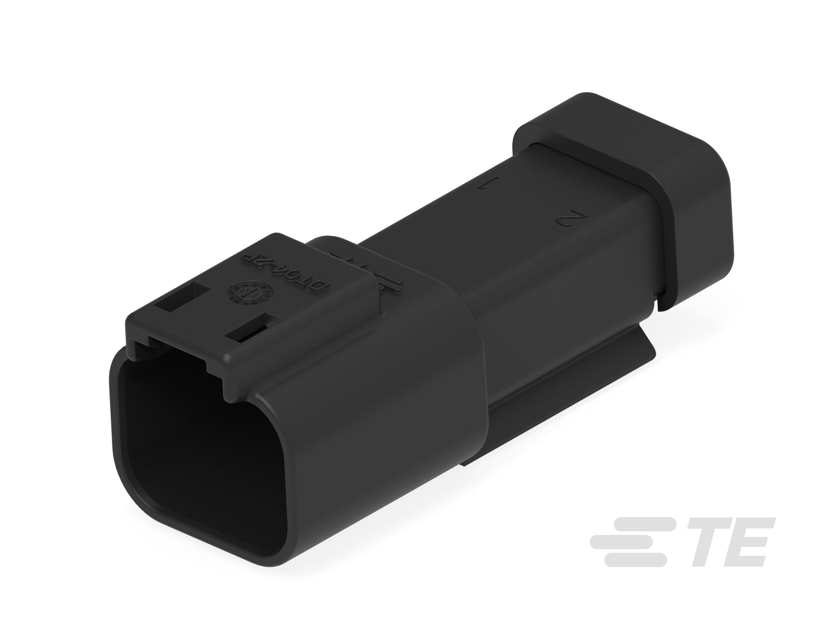 REC, 2P, BLK, E, CAP-DT04-2P-CE03